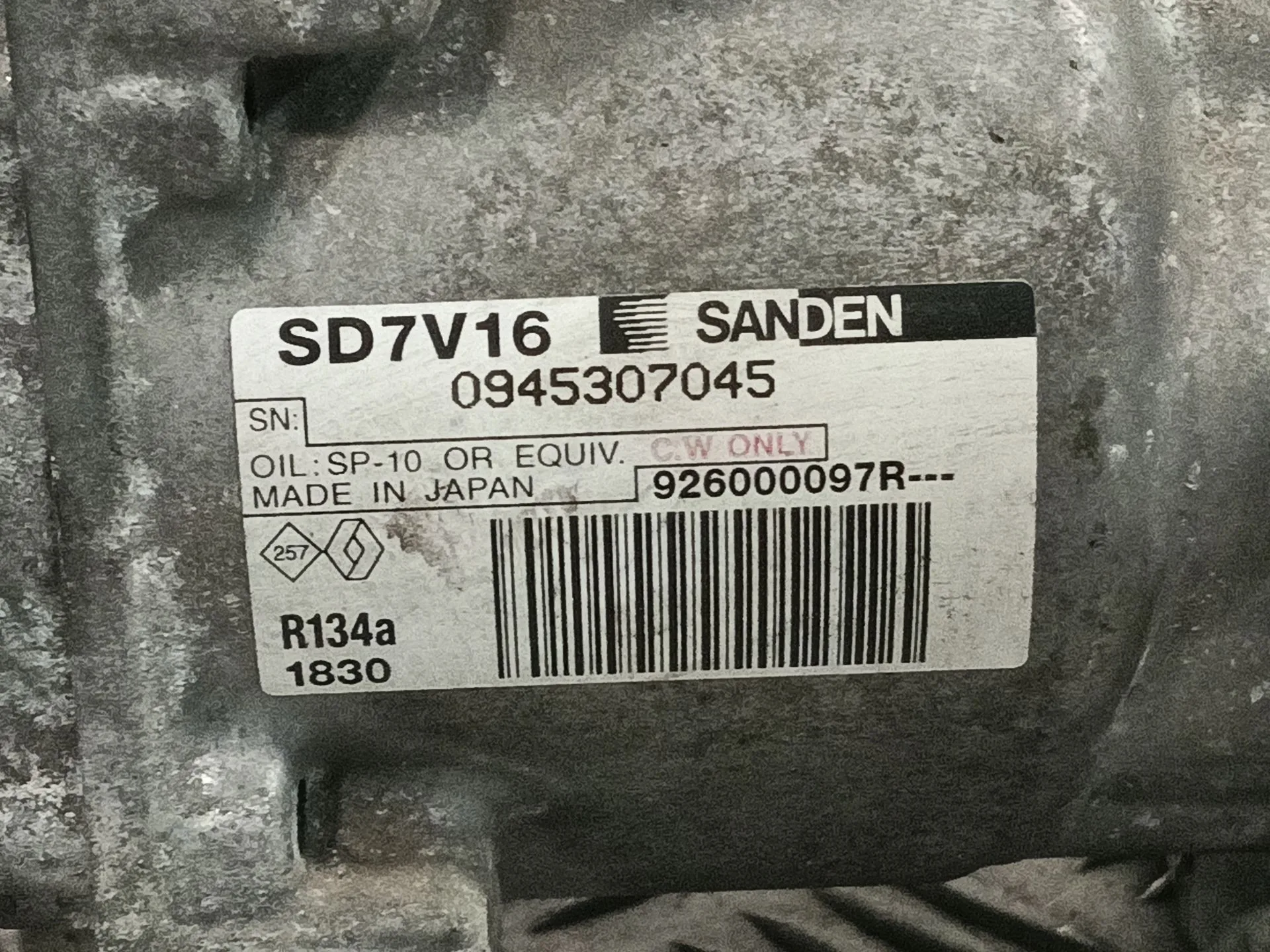 Compresor Aire Acondicionado para Dacia Duster
