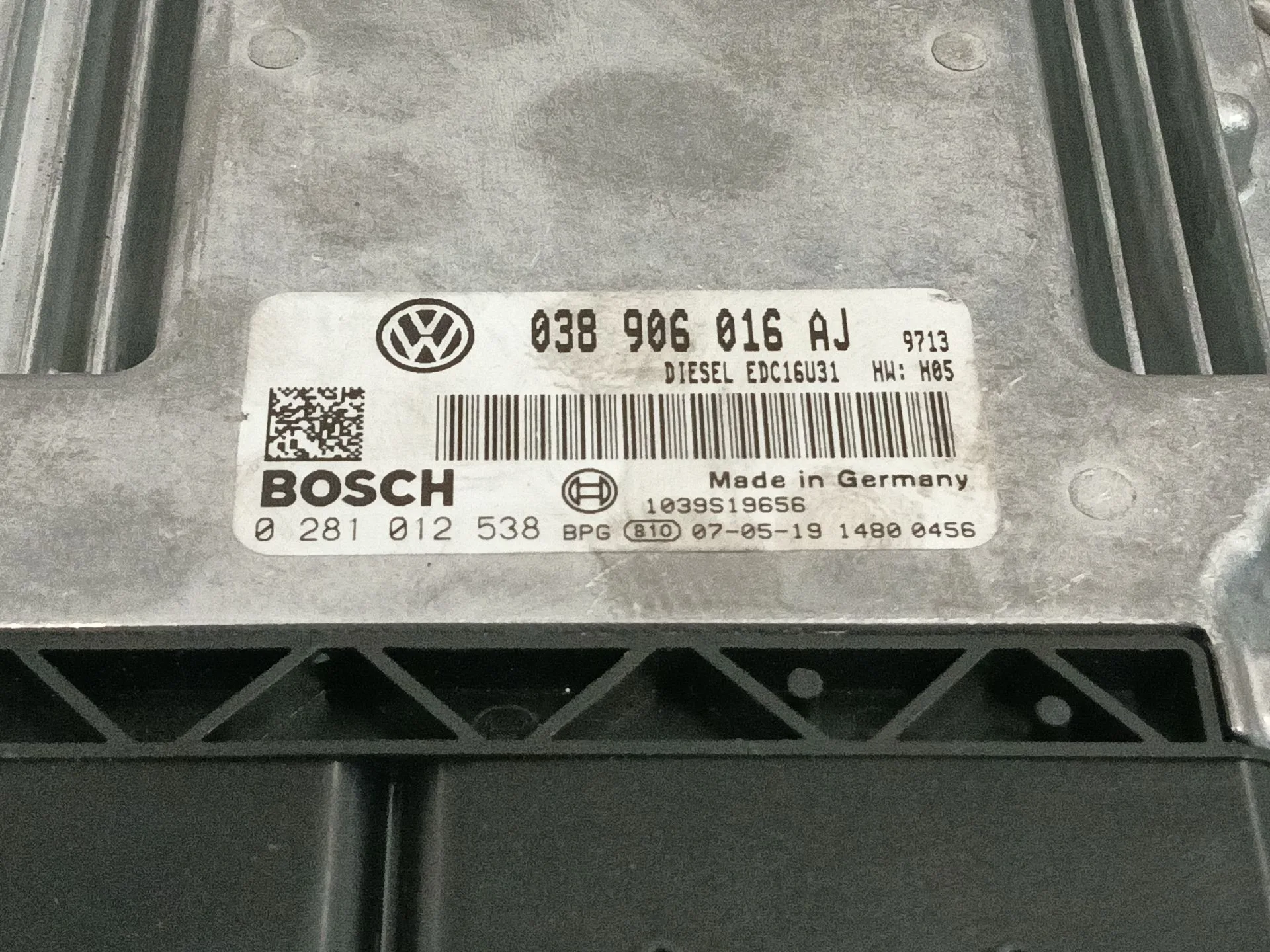 Centralita Motor Uce para Volkswagen Transporter T5 Furgoneta (7Ha, 7Hh, 7Ea, 7Eh)