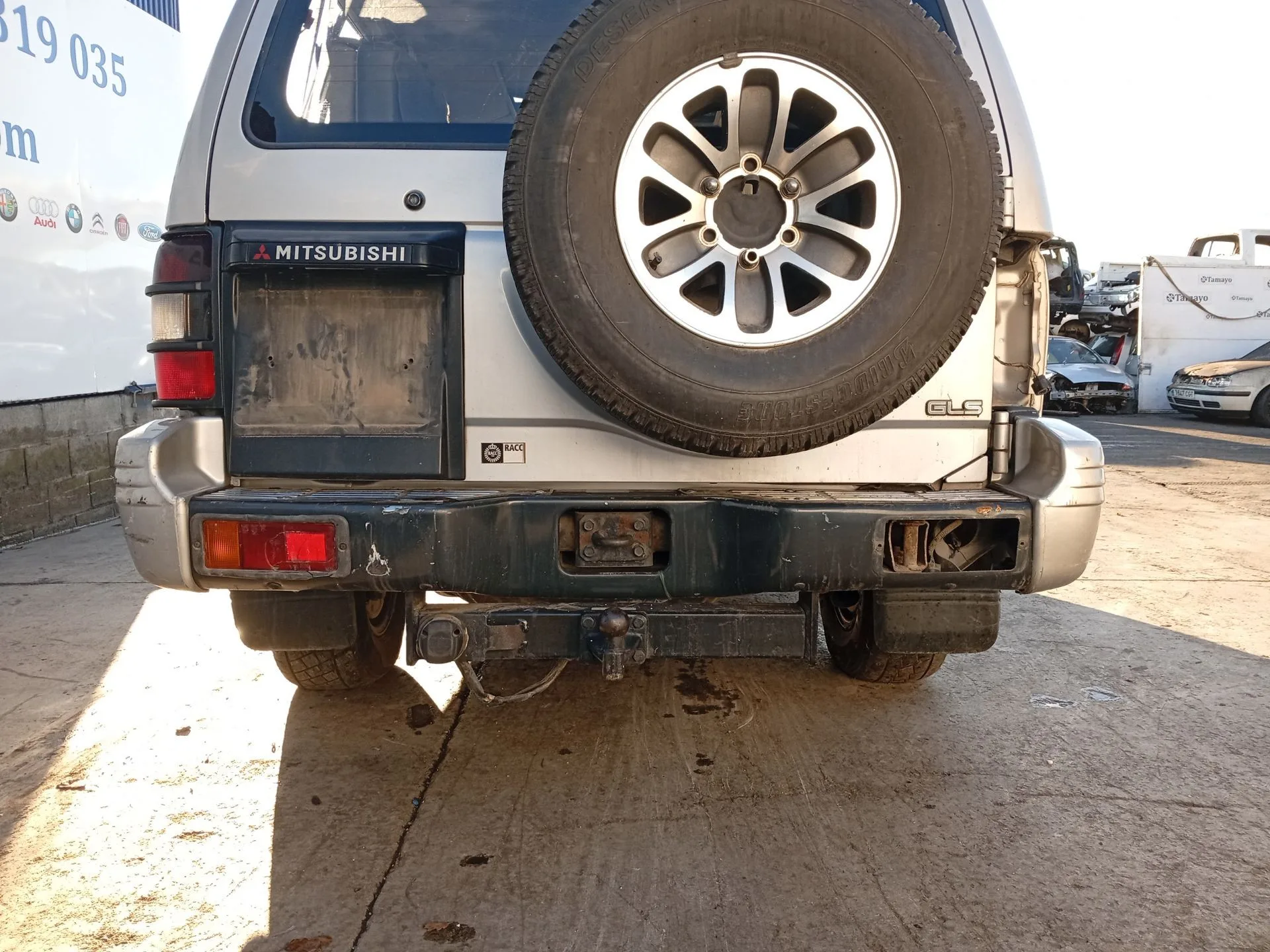 Paragolpes Trasero para Mitsubishi Montero Canvas Top (V2_C, V4_C)