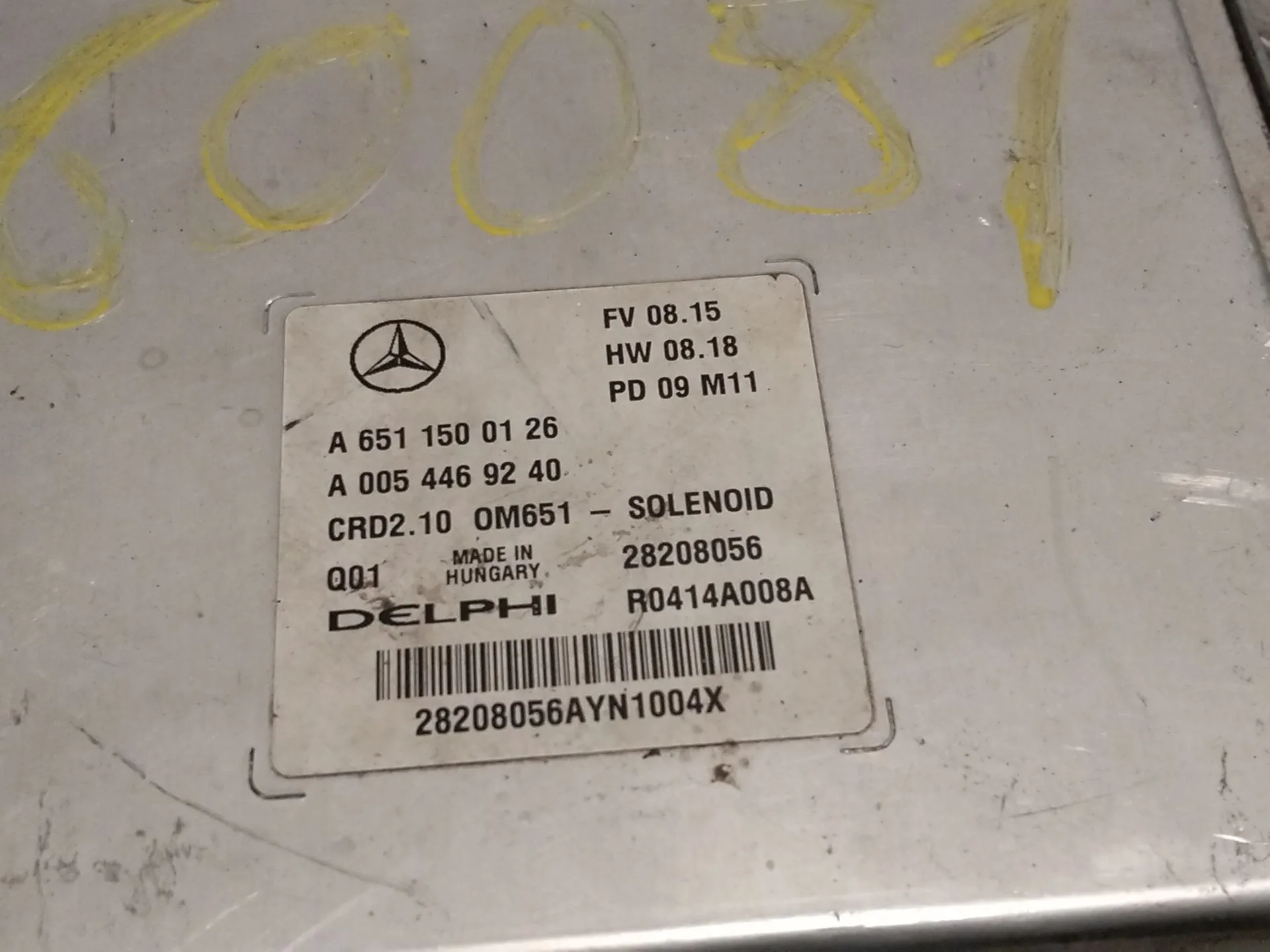 Centralita Motor Uce para Mercedes-Benz Clase C (W204)