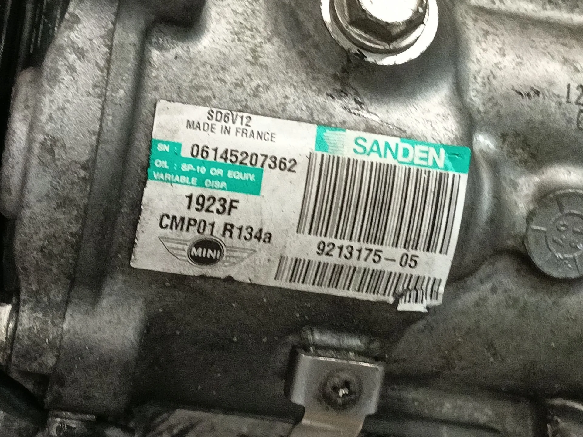 Compresor Aire Acondicionado para Bmw Mini (R56)