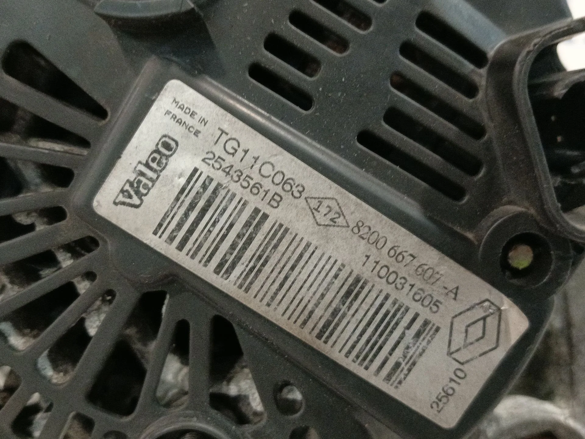 Alternador para Dacia Duster