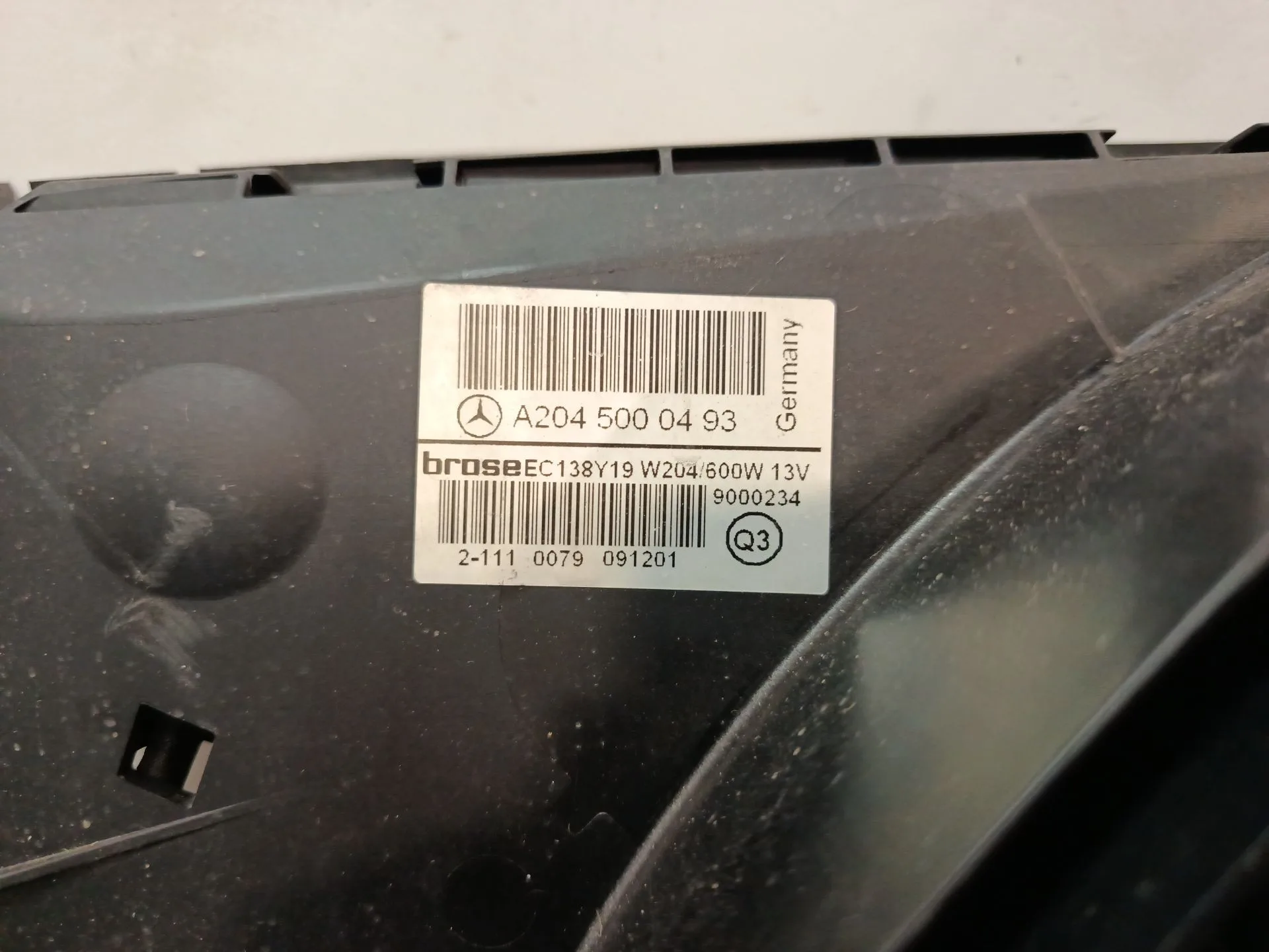 Electroventilador para Mercedes-Benz Clase C (W204)