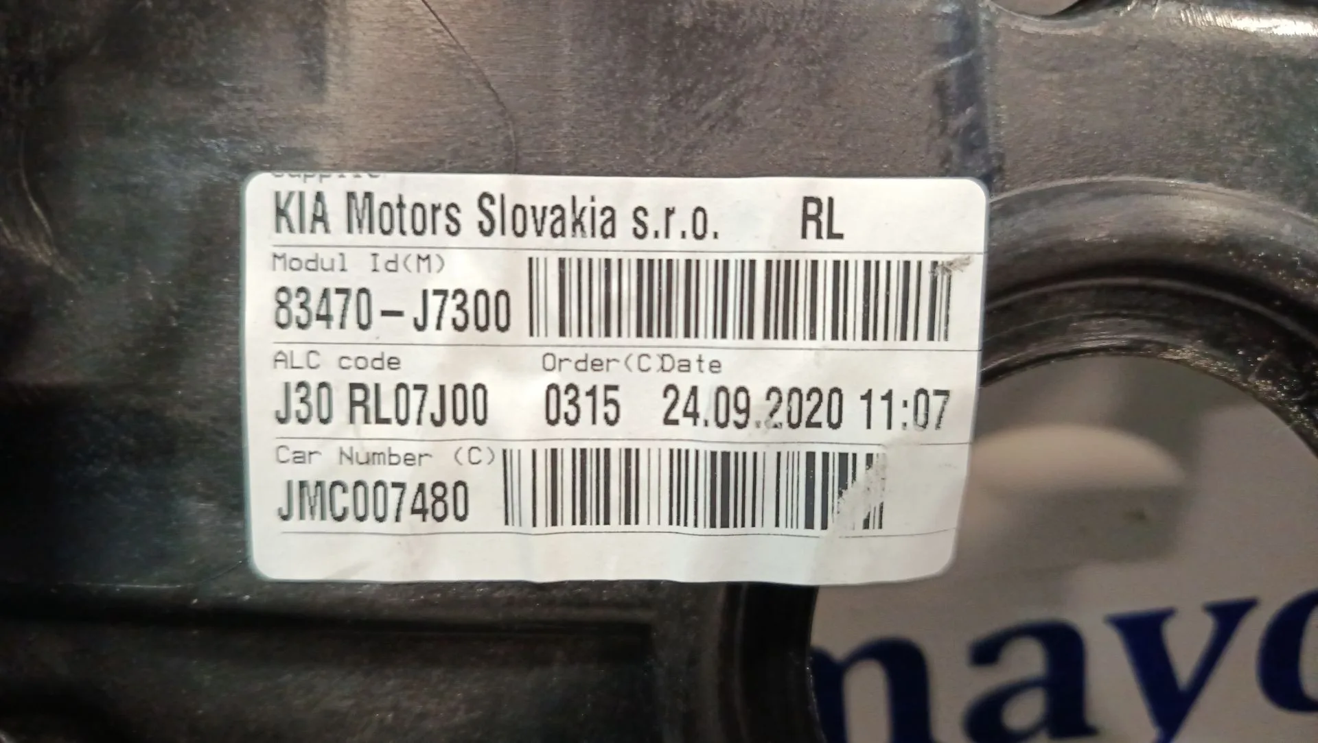 Elevalunas Trasero Izquierdo para Kia Xceed (Cd)