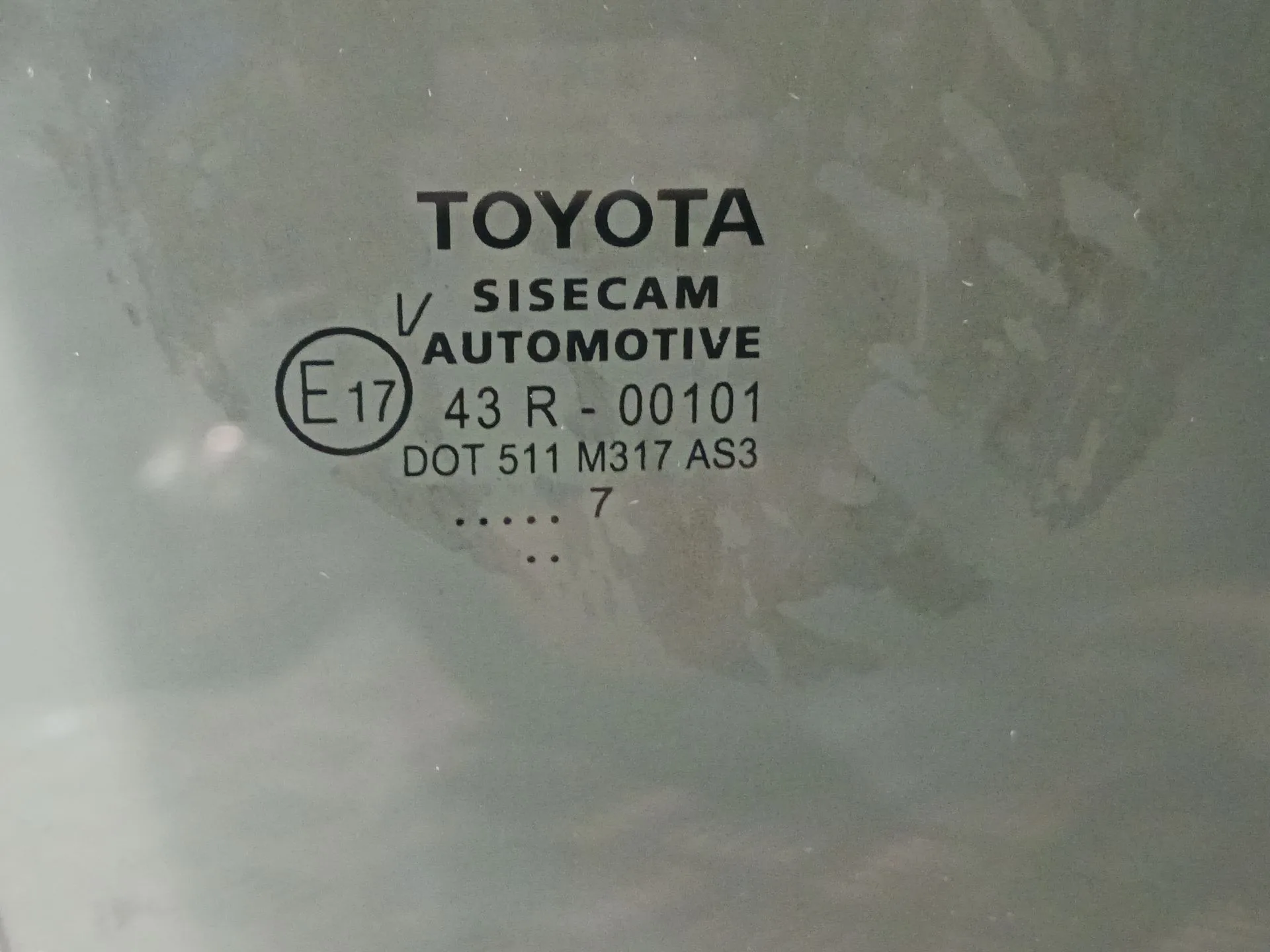 Luna Trasera Derecha para Toyota C-Hr (_X1_)