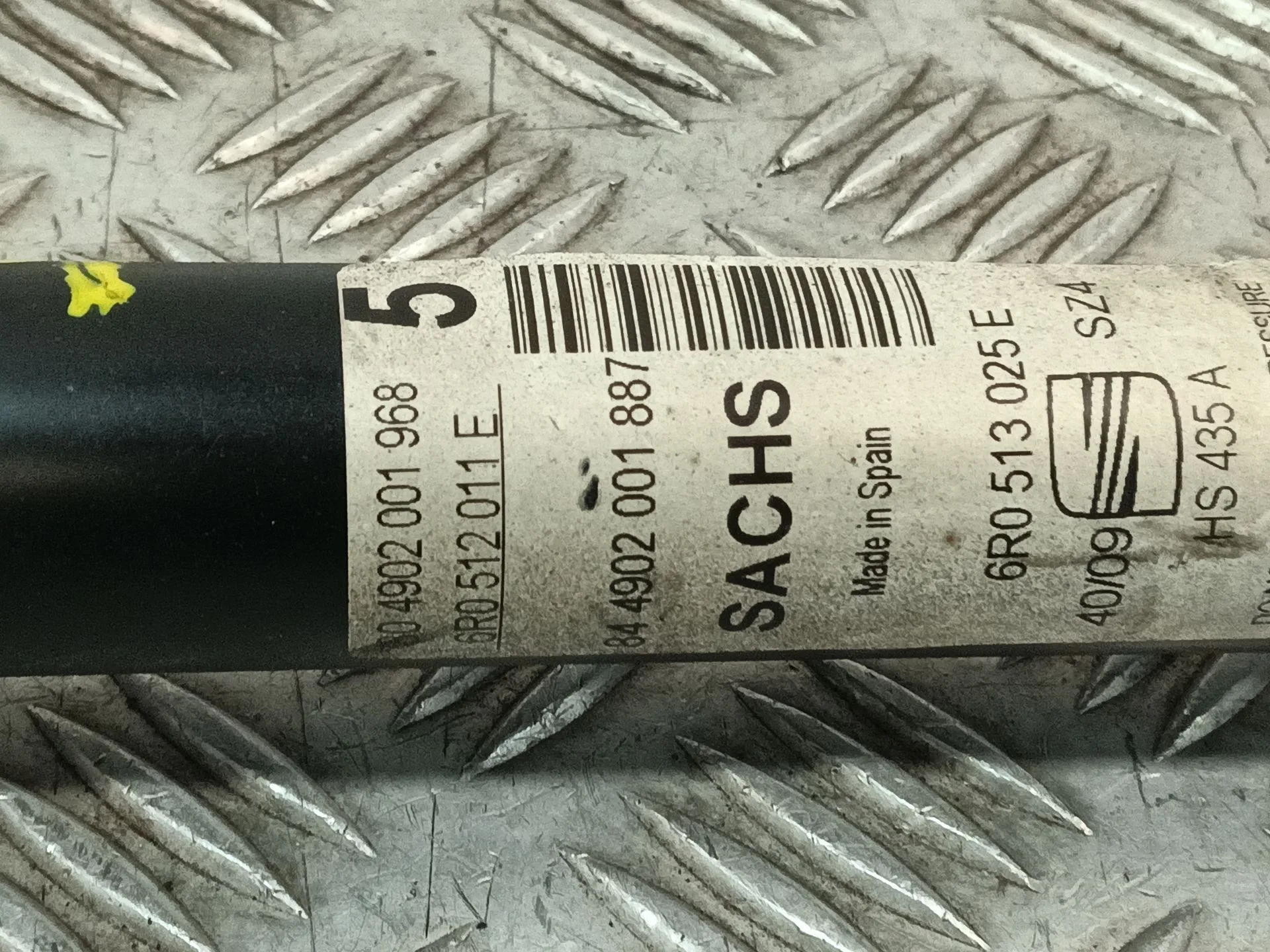 Amortiguador Porton Trasero Derecho para Seat Ibiza Iv (6J5, 6P1)