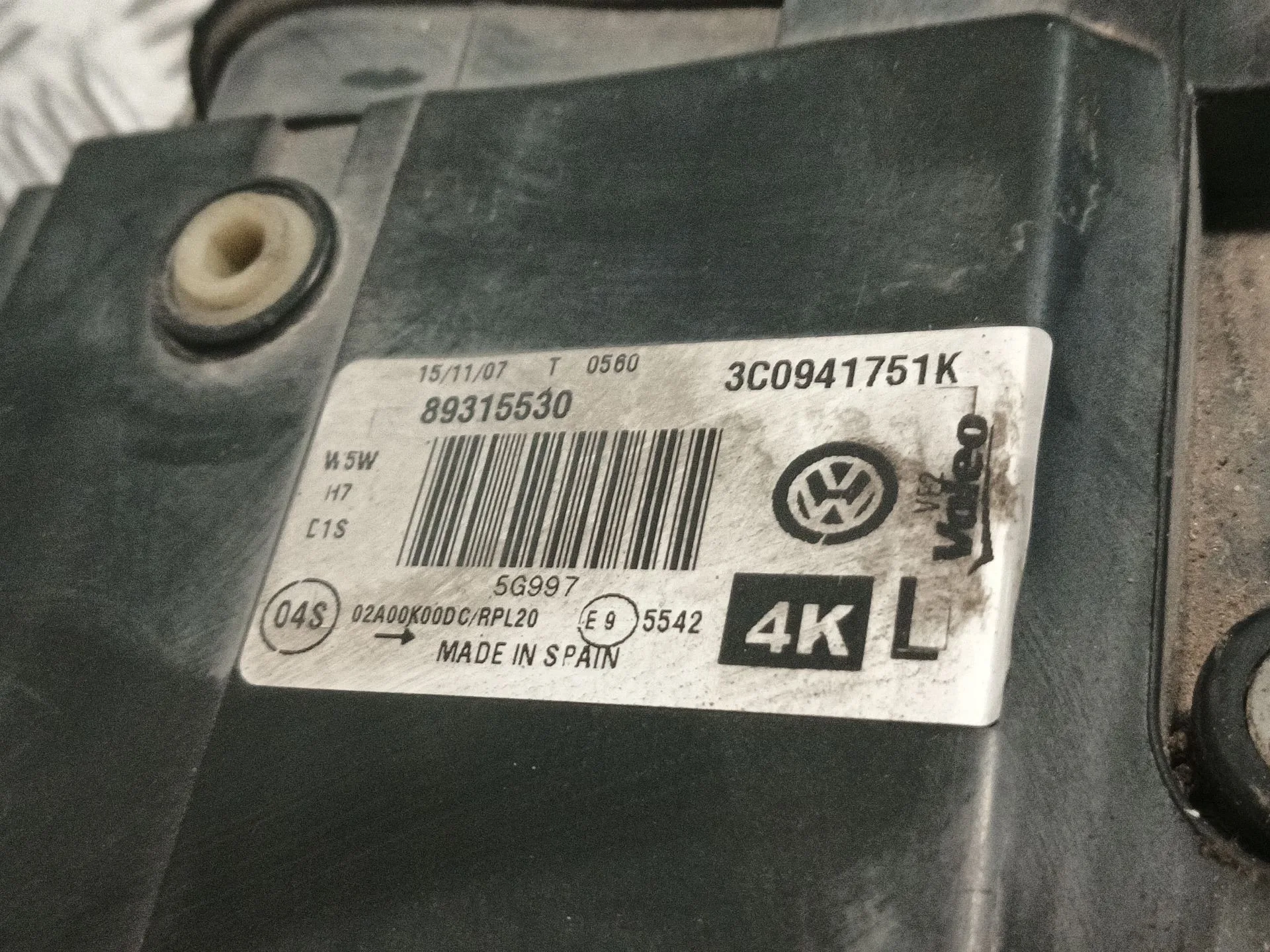 Faro Izquierdo para Volkswagen Passat B6 Variant (3C5)