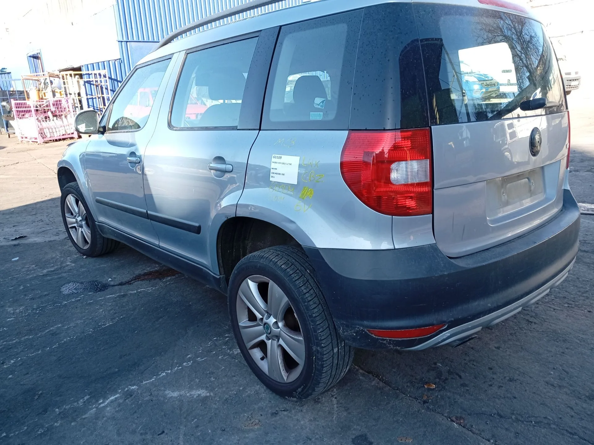 Amortiguador Trasero Izquierdo para Skoda Yeti (5L)