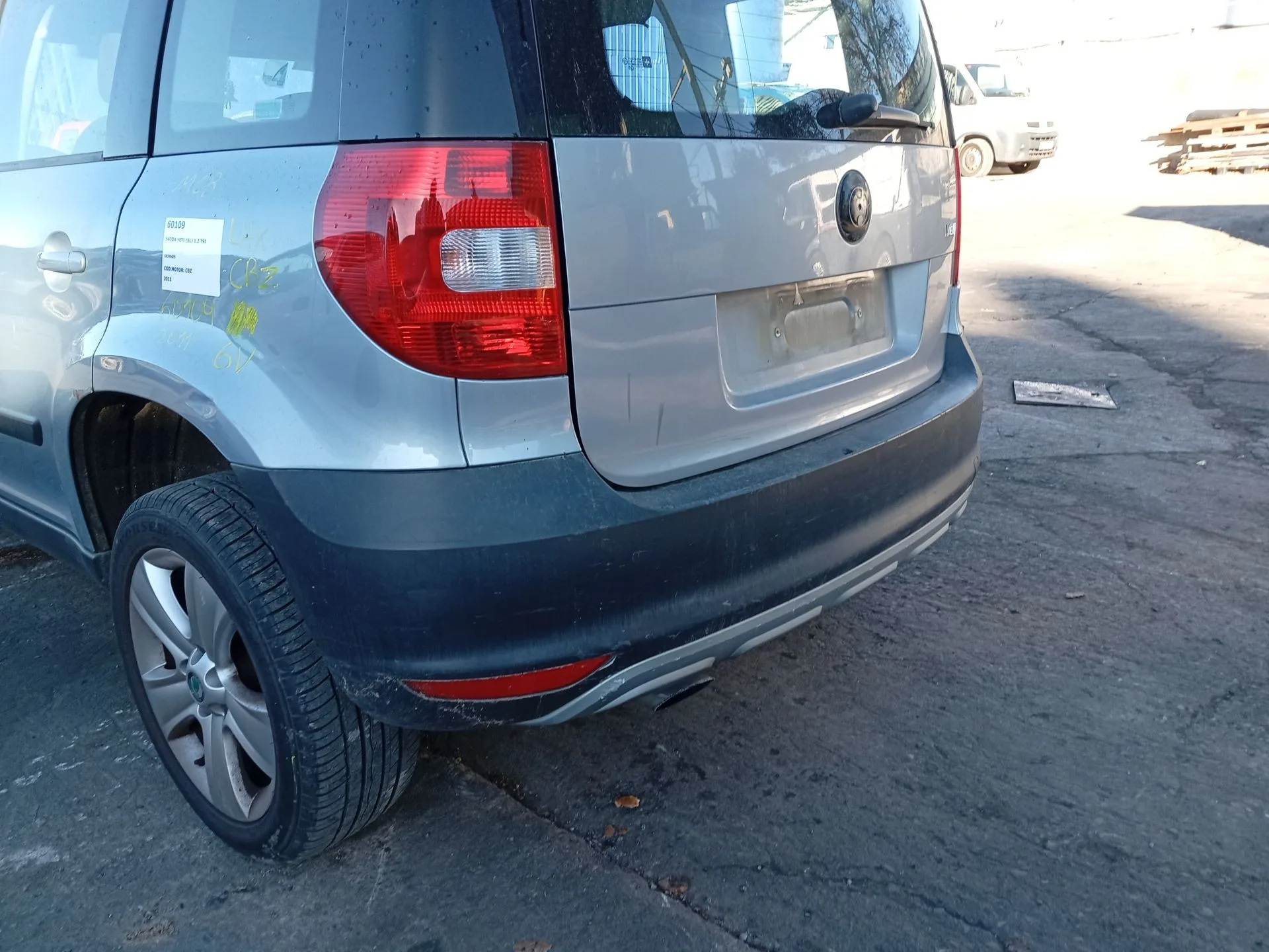 Paragolpes Trasero para Skoda Yeti (5L)