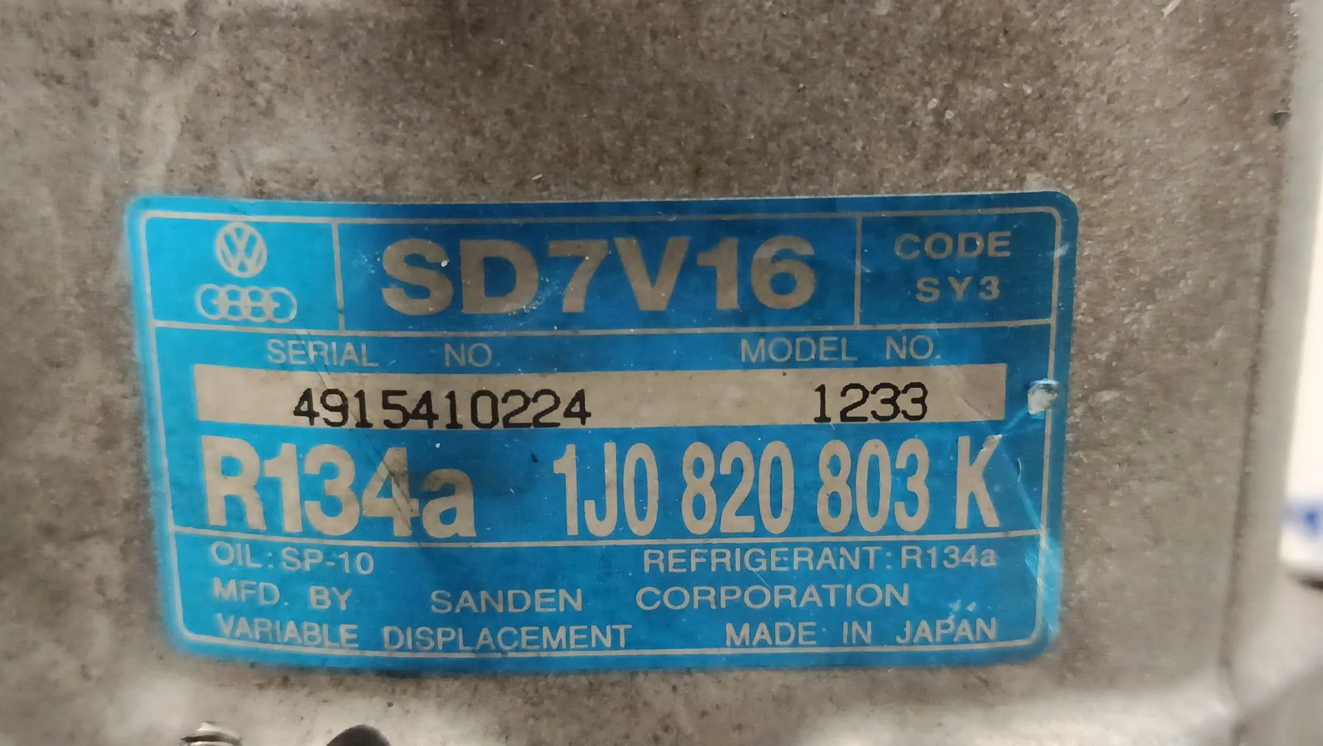 Compresor Aire Acondicionado para Volkswagen Golf Iv Berlina (1J1)