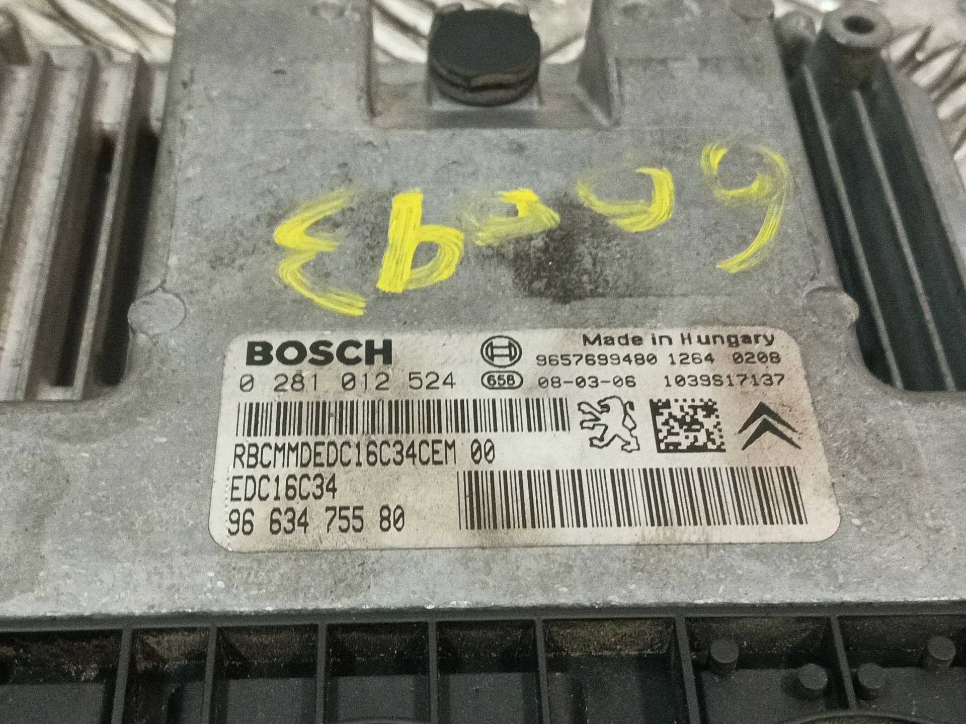 Centralita Motor Uce para Citroën C3 Pluriel (Hb_)
