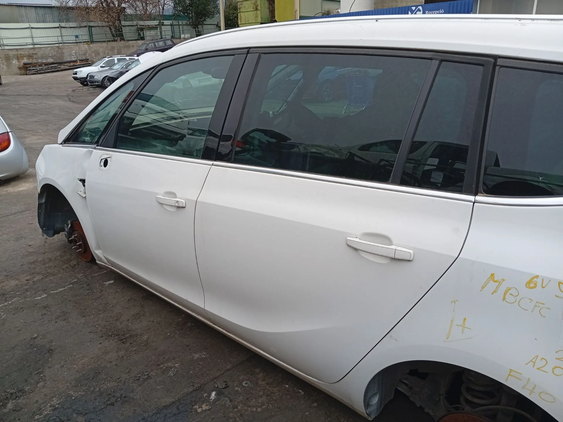 Puerta Trasera Izquierda para Opel Zafira Tourer C Van (P12)