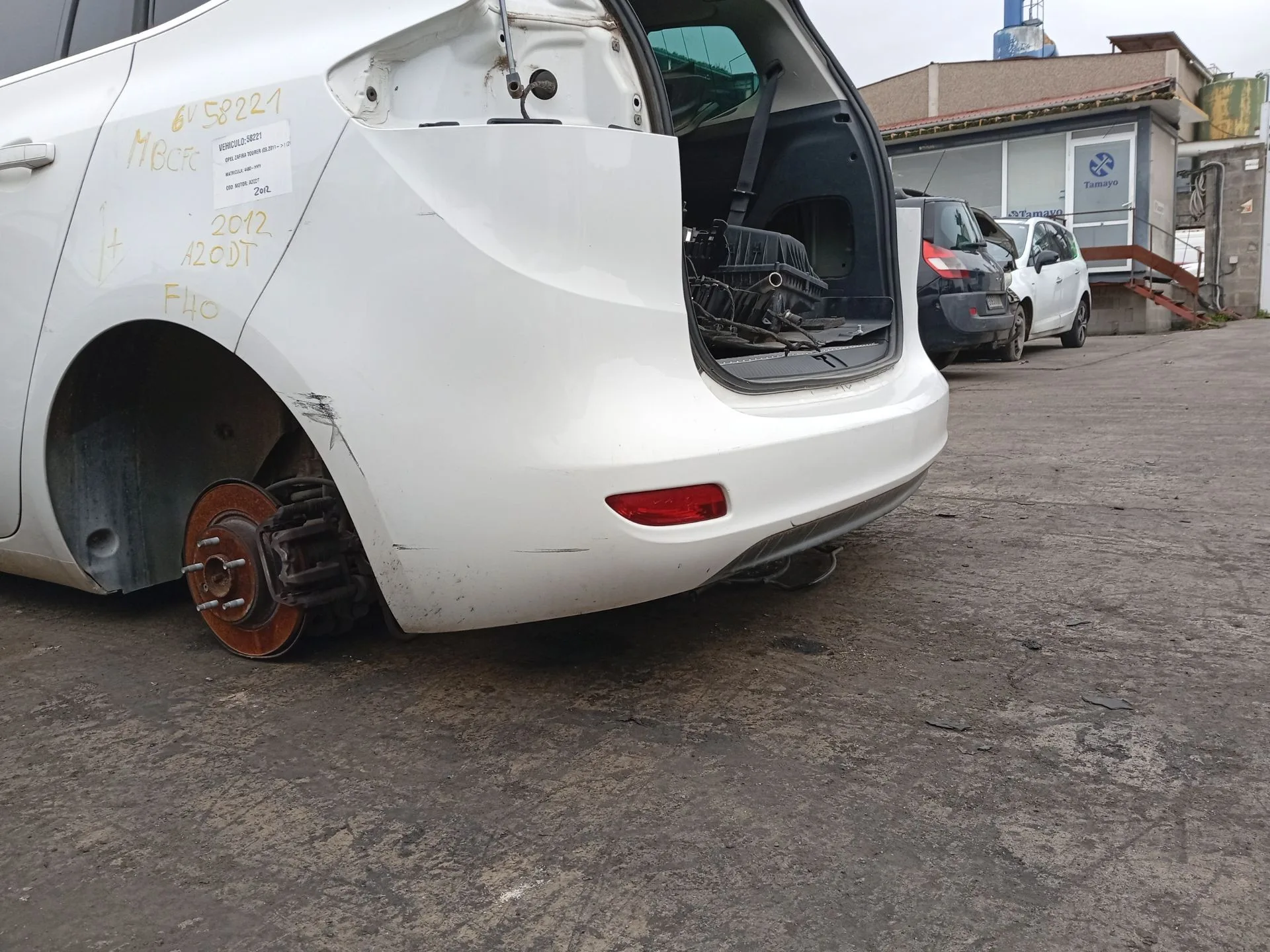 Paragolpes Trasero para Opel Zafira Tourer C Van (P12)