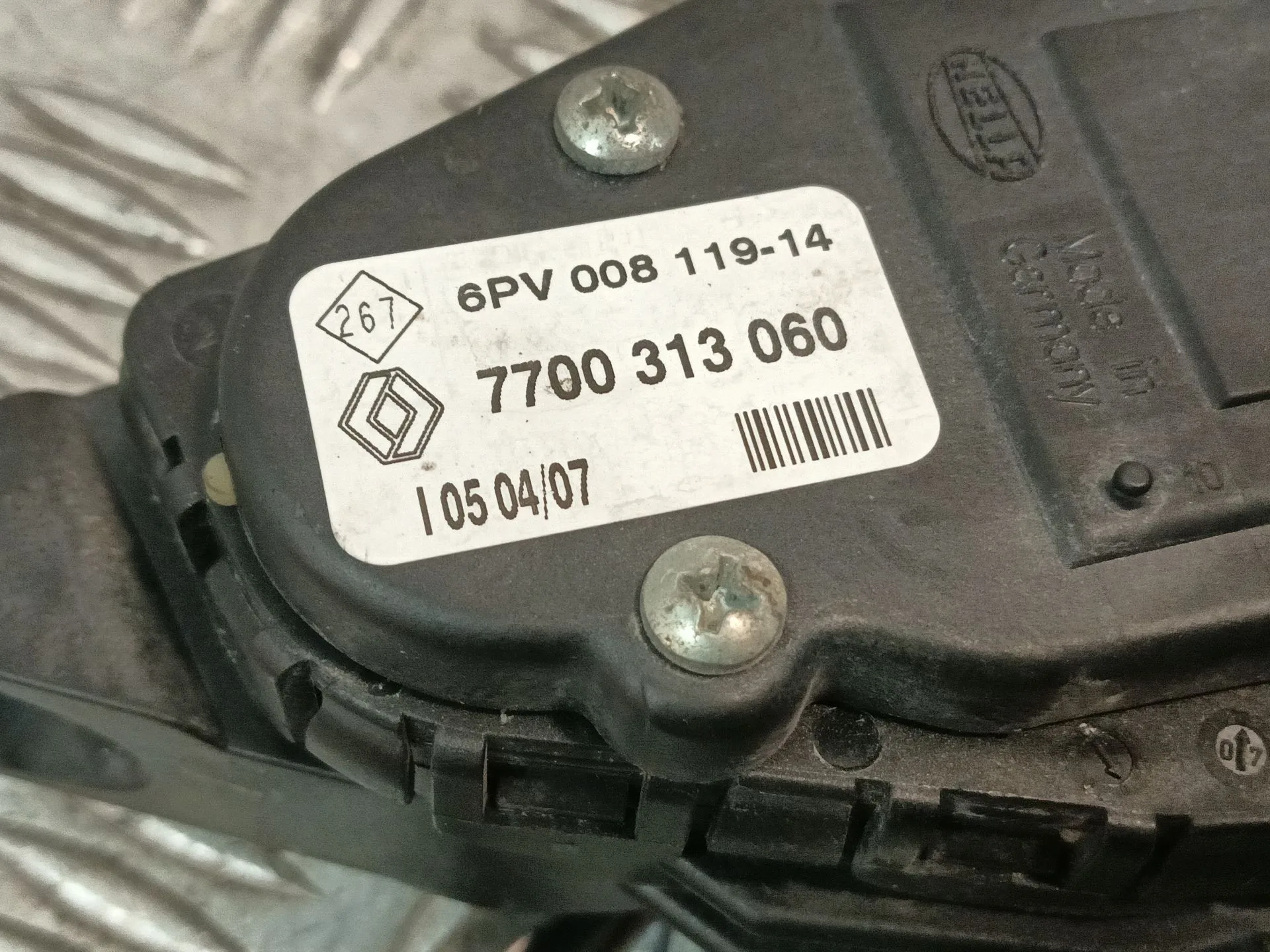 Pedal Acelerador para Renault Trafic Caja Cerrada (Ab 4.01)