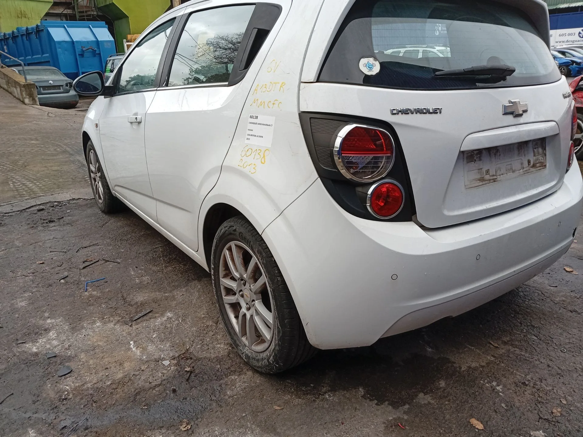 Amortiguador Trasero Izquierdo para Chevrolet Aveo Hatchback (T300)