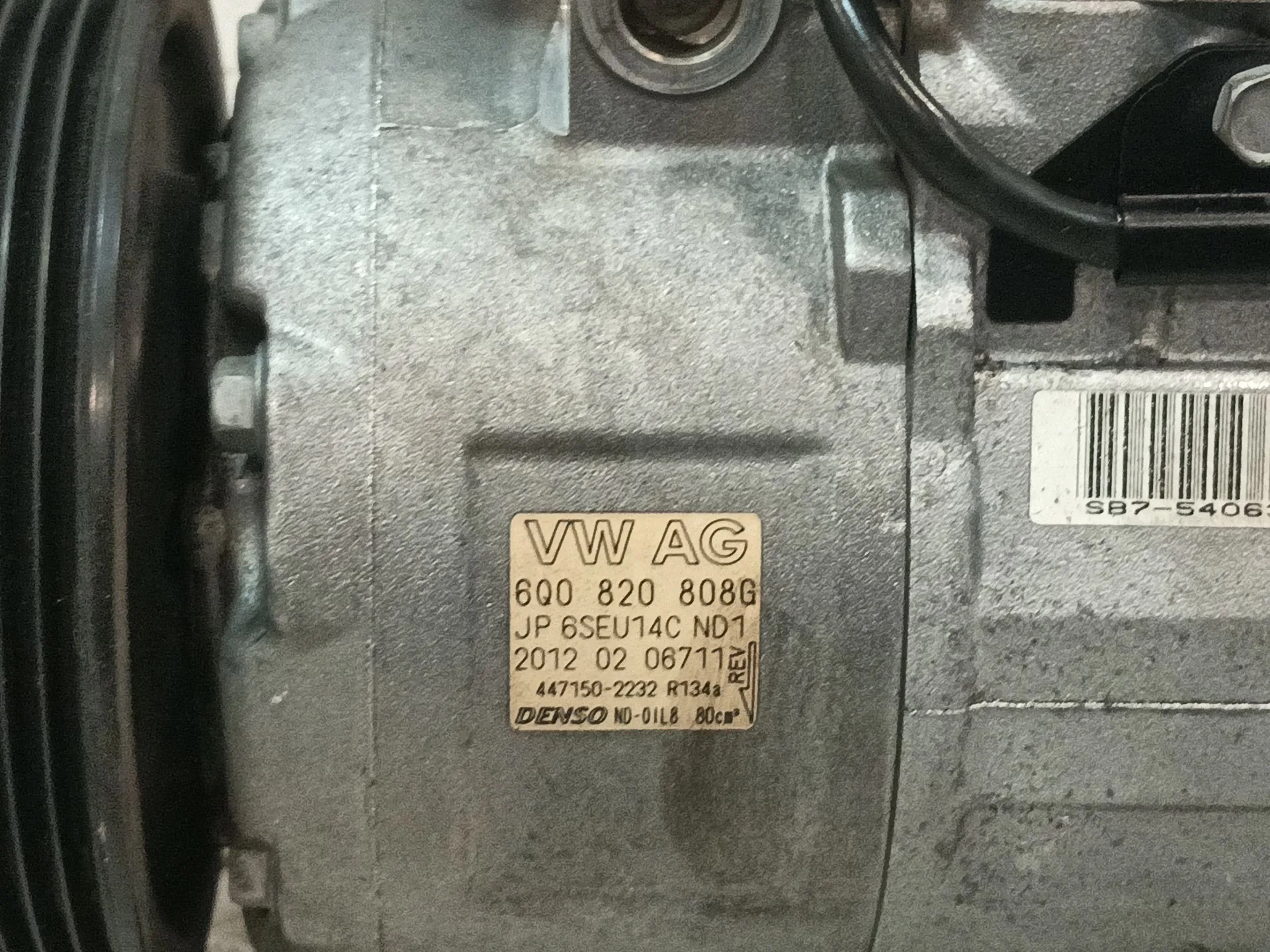Compresor Aire Acondicionado para Skoda Fabia Ii (542)