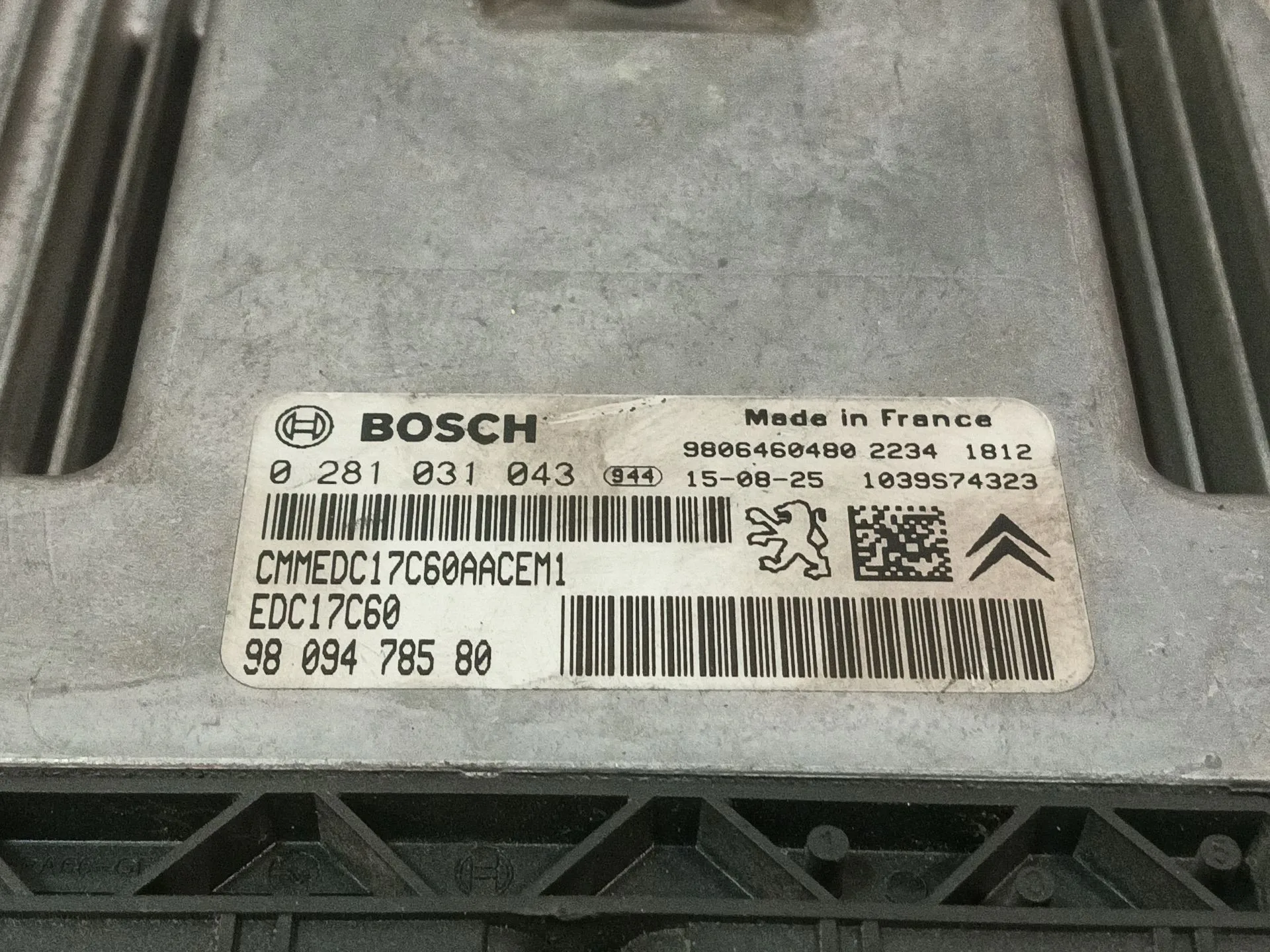Centralita Motor Uce para Citroën C3 Ii (Sc_)