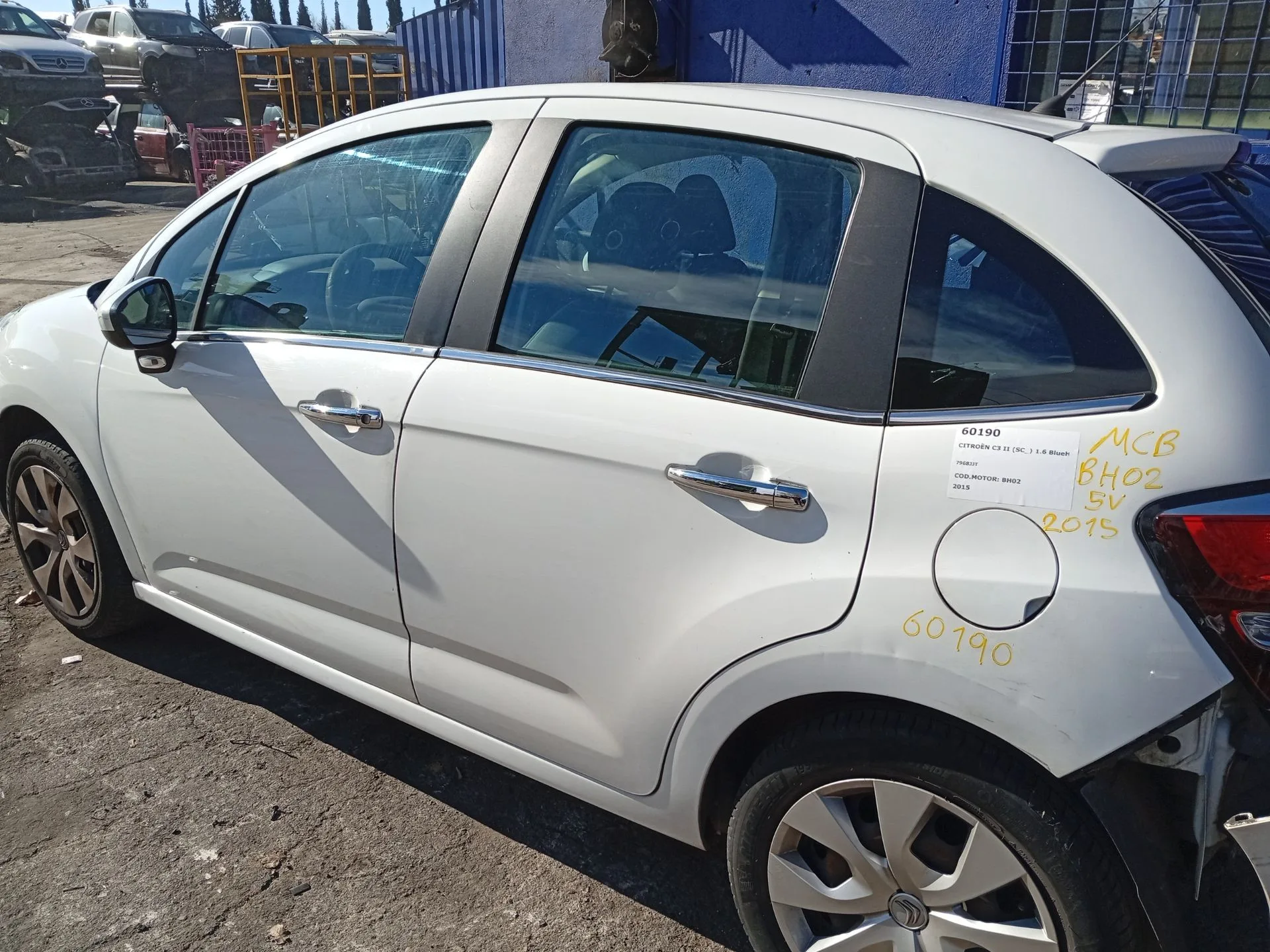 Puerta Trasera Izquierda para Citroën C3 Ii (Sc_)