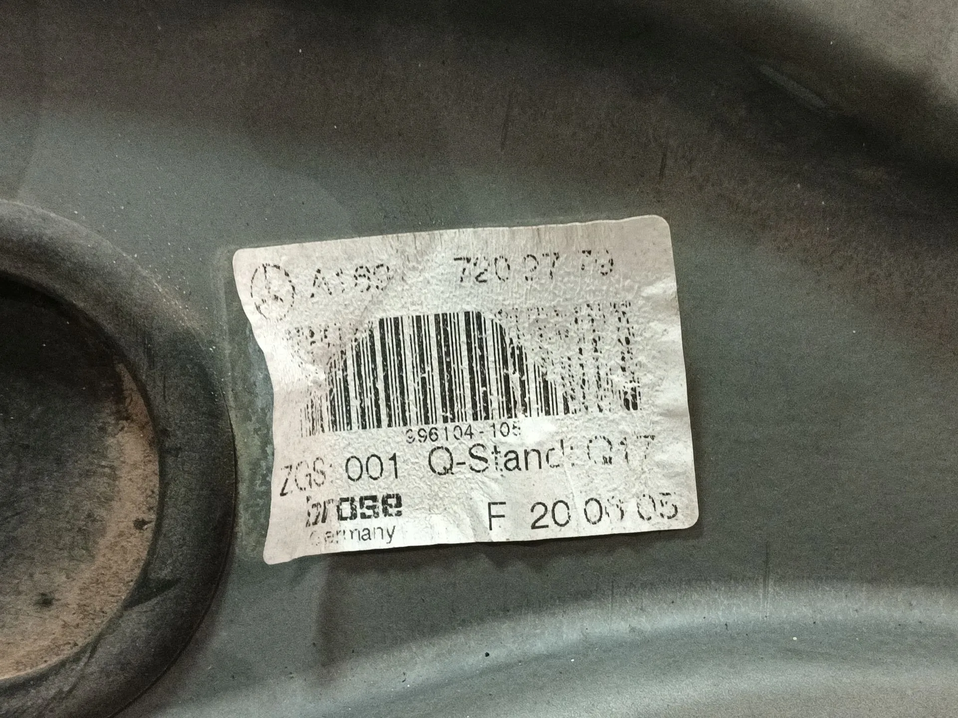 Elevalunas Delantero Izquierdo para Mercedes-Benz Clase B (W245)