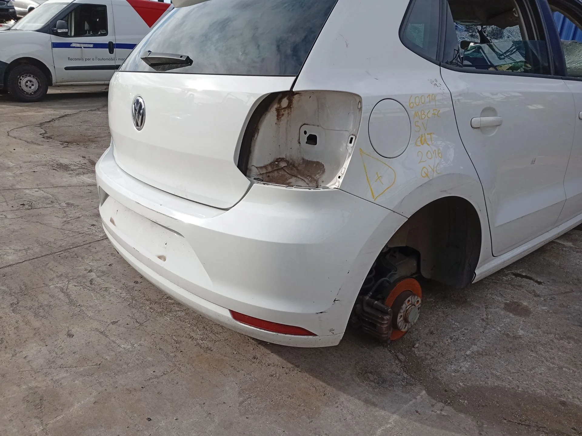 Paragolpes Trasero para Volkswagen Polo V (6R1, 6C1)