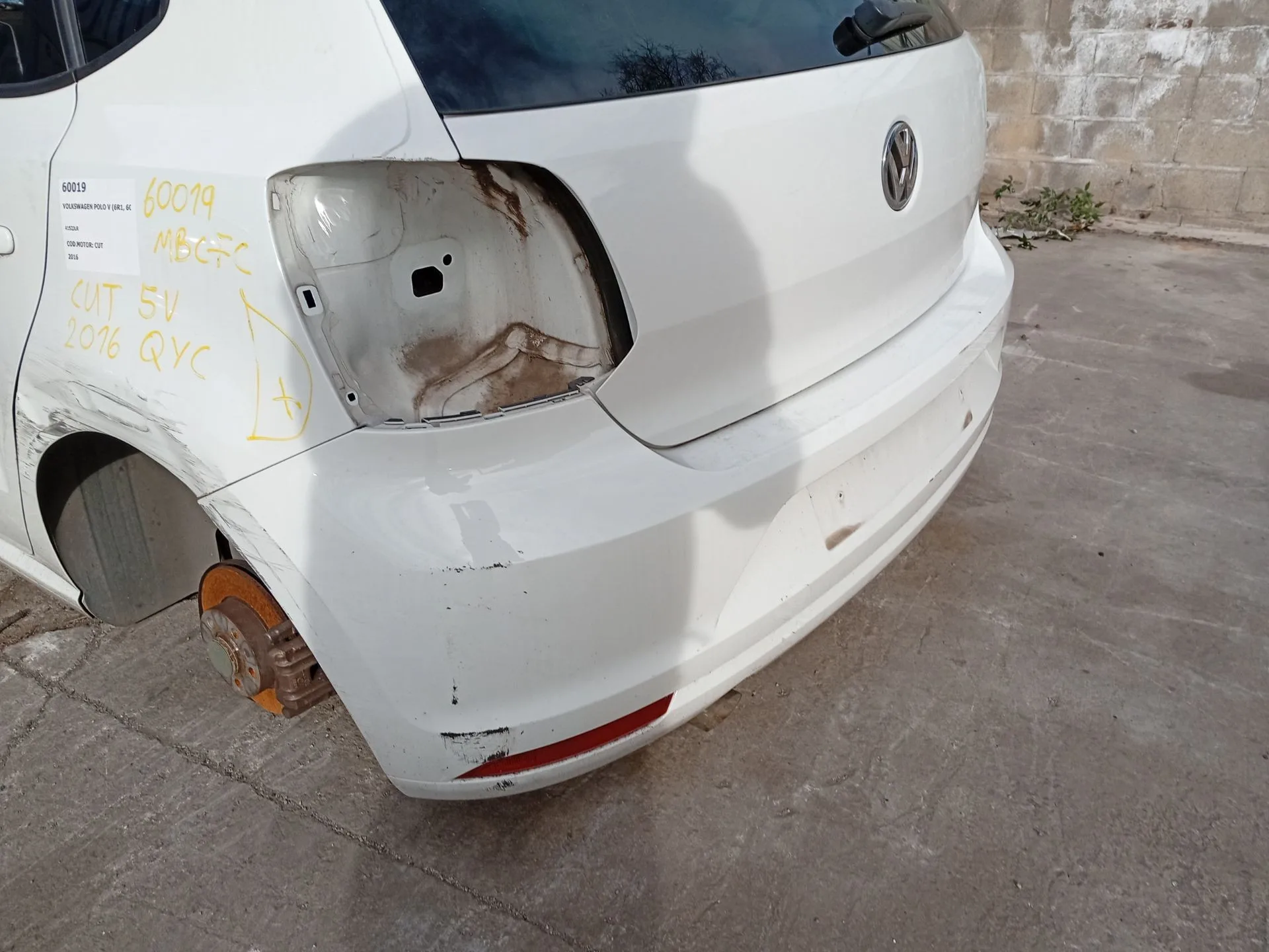 Paragolpes Trasero para Volkswagen Polo V (6R1, 6C1)