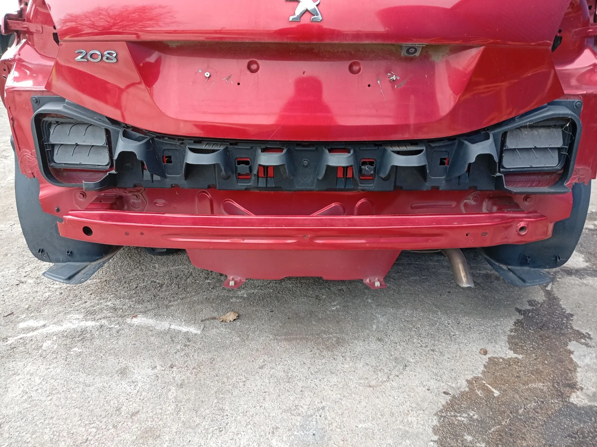 Refuerzo Paragolpes Trasero para Peugeot 208