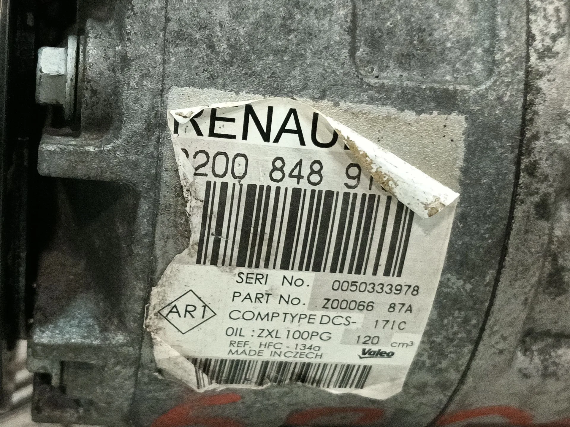 Compresor Aire Acondicionado para Renault Master Iii Furgoneta (Fv)