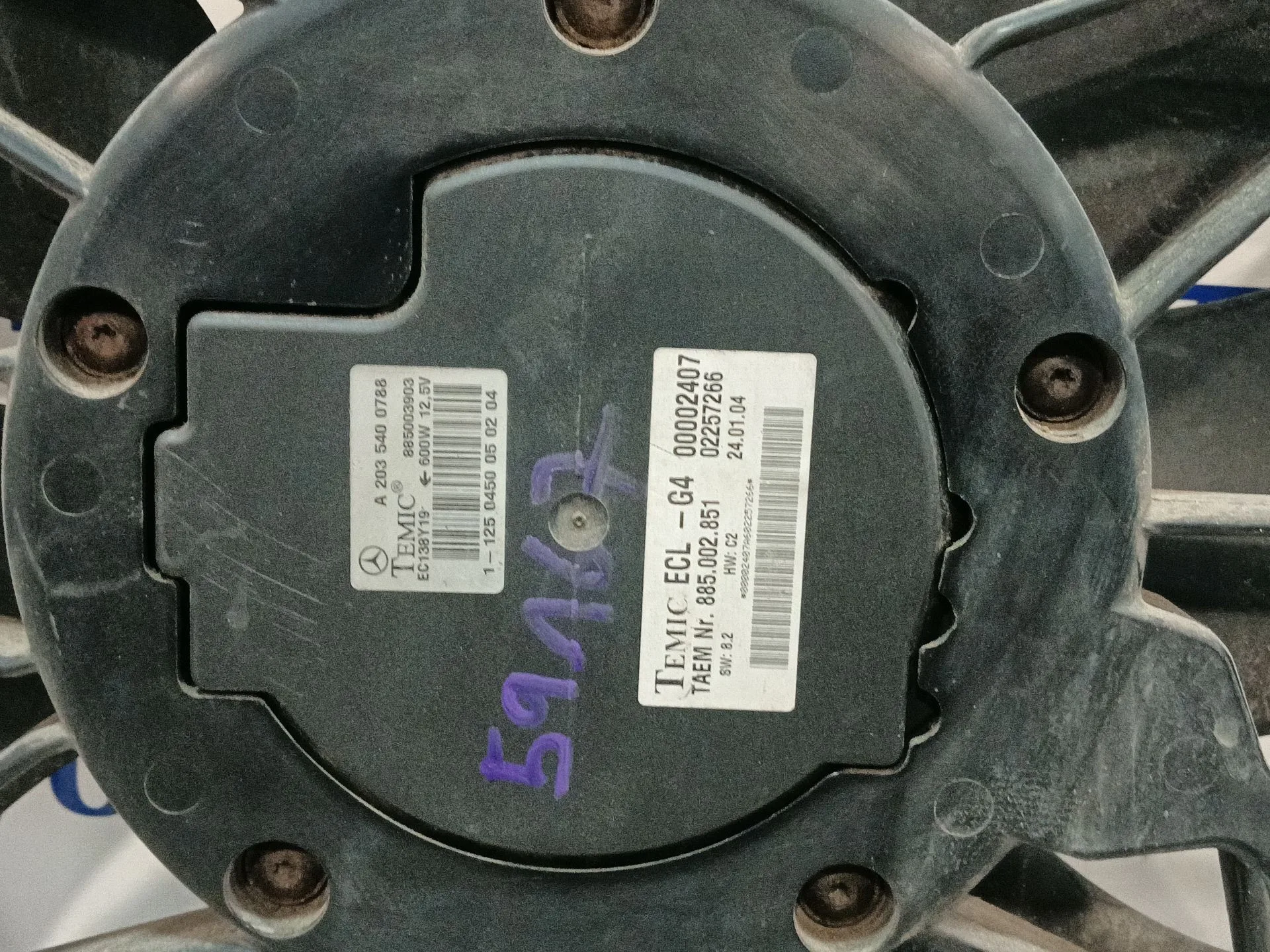 Electroventilador para Mercedes-Benz Clase C (W203)