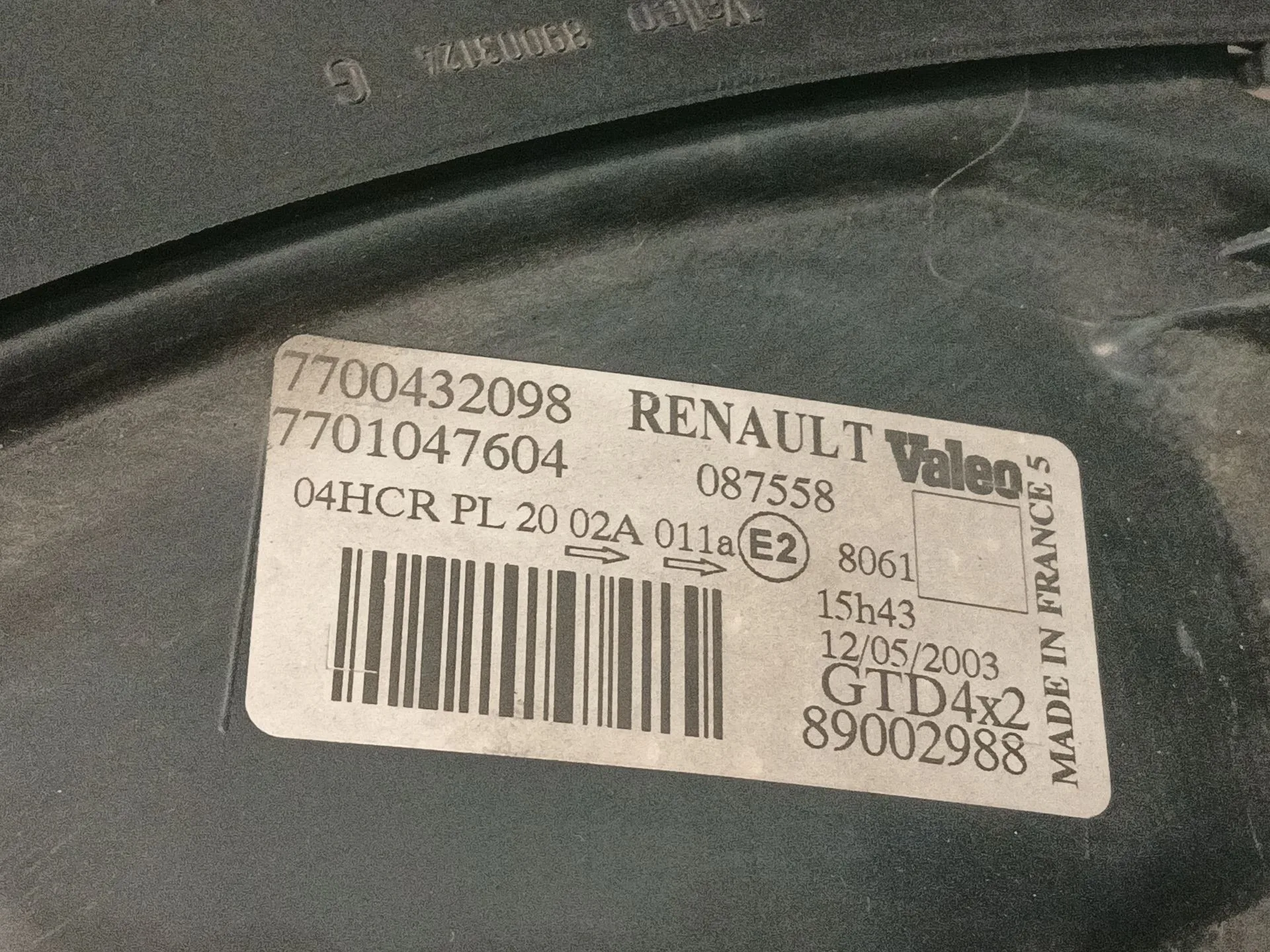 Faro Izquierdo para Renault Scenic I Monospace (Ja0/1_, Fa0_)