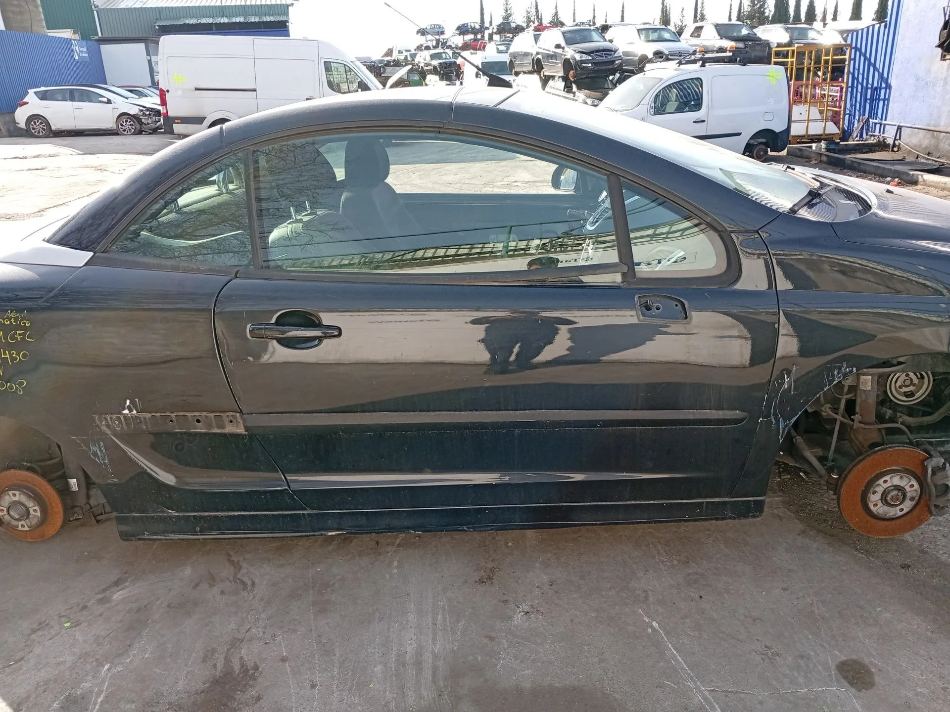 Puerta Delantera Derecha para Peugeot 207 Cc (Wd_)