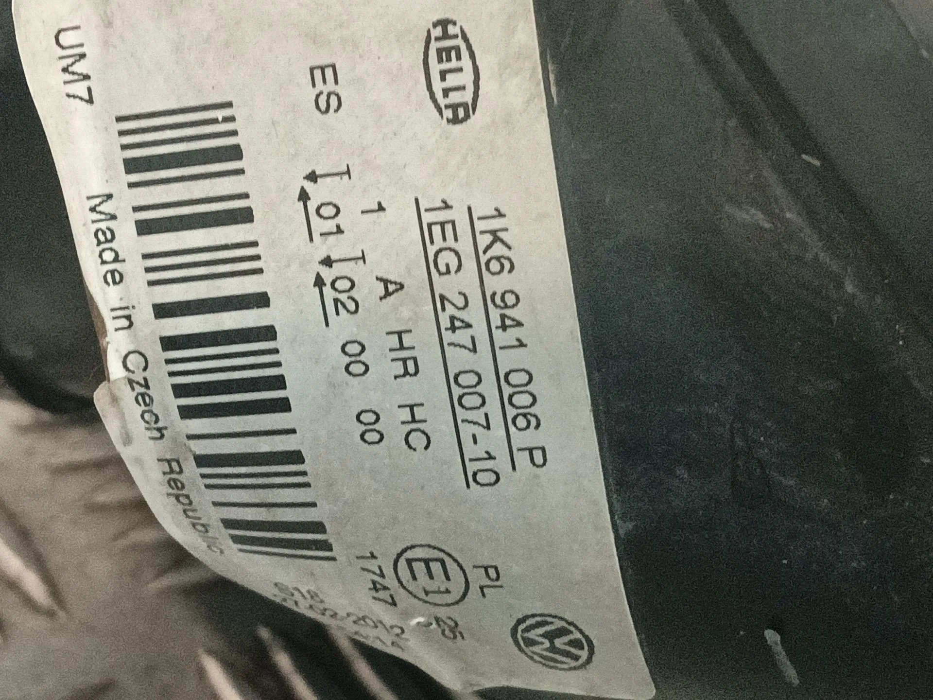 Faro Derecho para Volkswagen Golf V (1K1)
