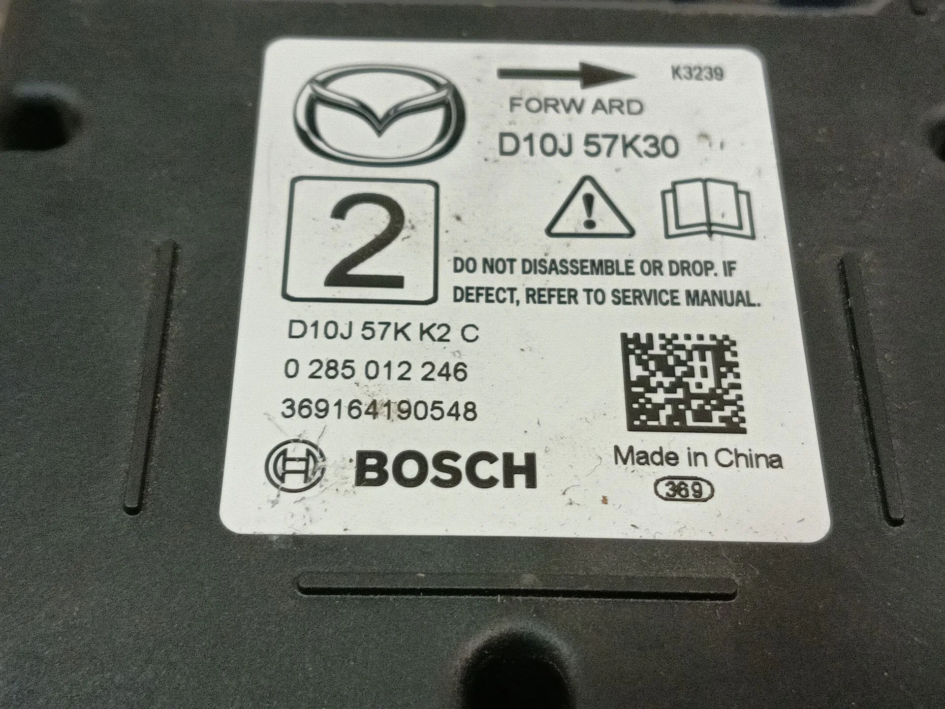 Centralita Airbag para Mazda Cx-3 (Dk)