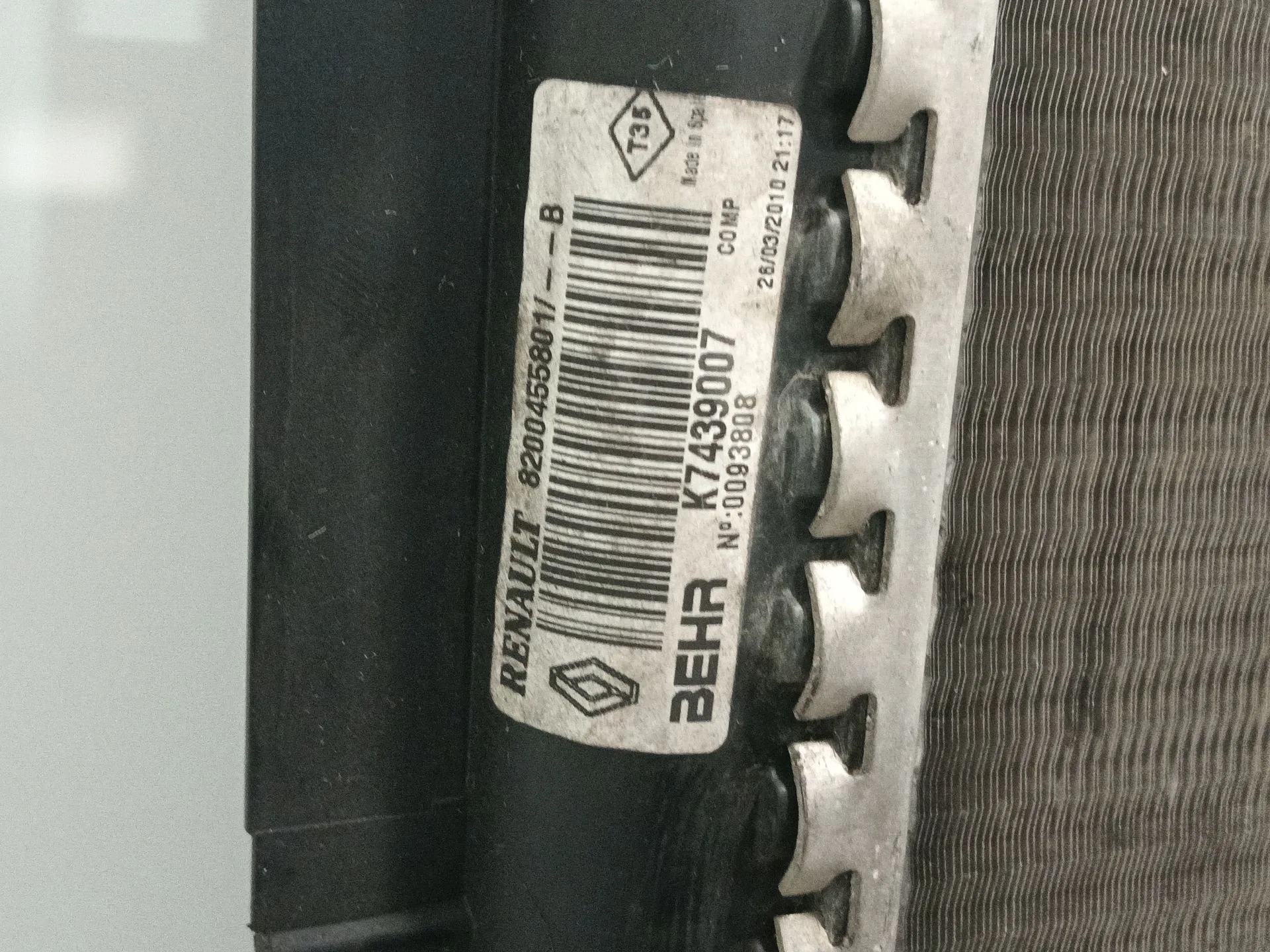 Radiador Agua para Renault Kangoo / Grand Kangoo Ii (Kw0/1_)
