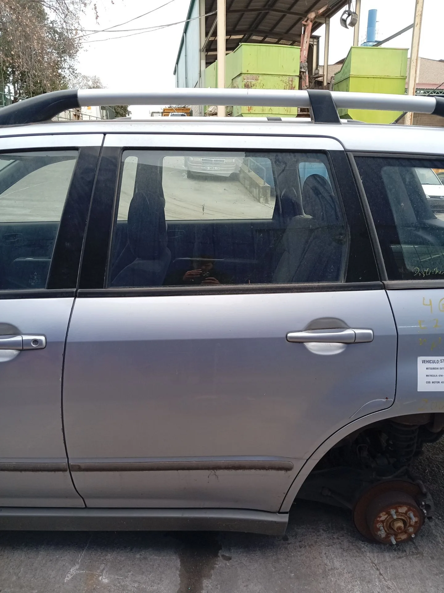 Puerta Trasera Izquierda para Mitsubishi Outlander (Cu0W)
