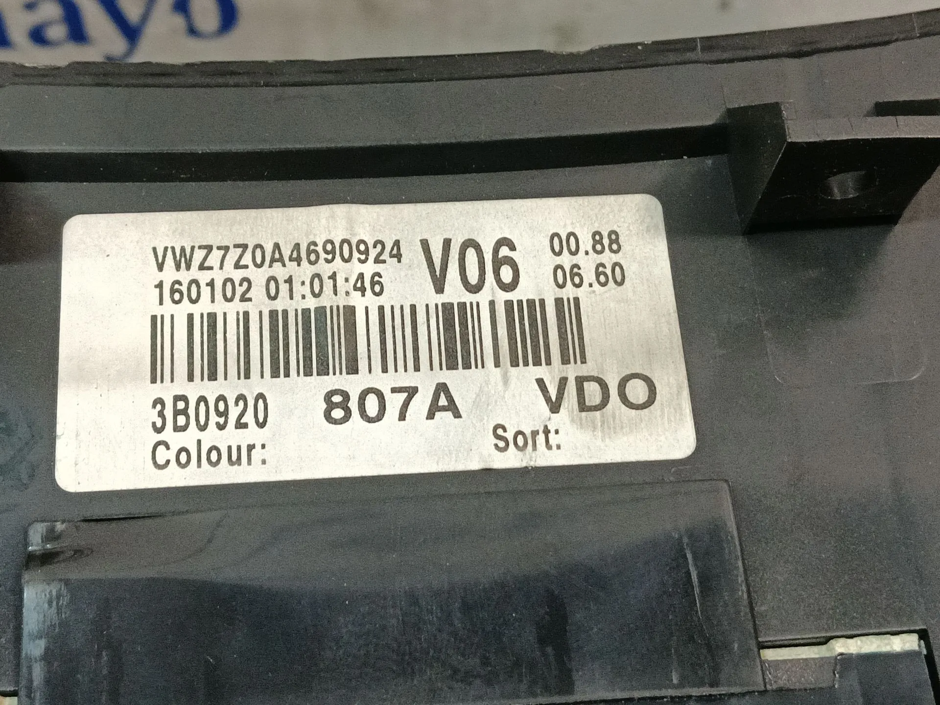 Cuadro Instrumentos para Volkswagen Passat B5 (3B2)