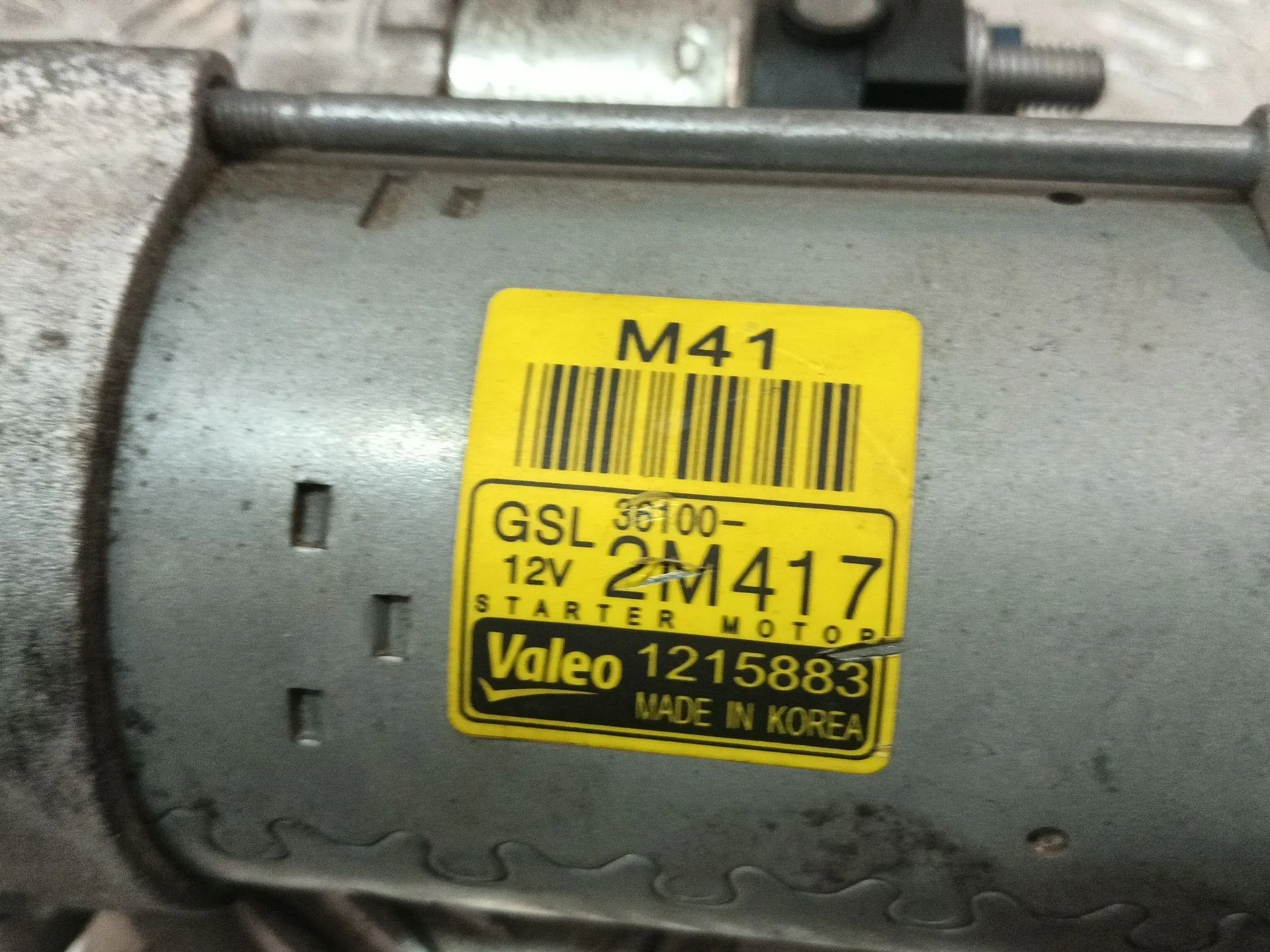 Motor Arranque para Hyundai Tucson (Nx4E, Nx4A)