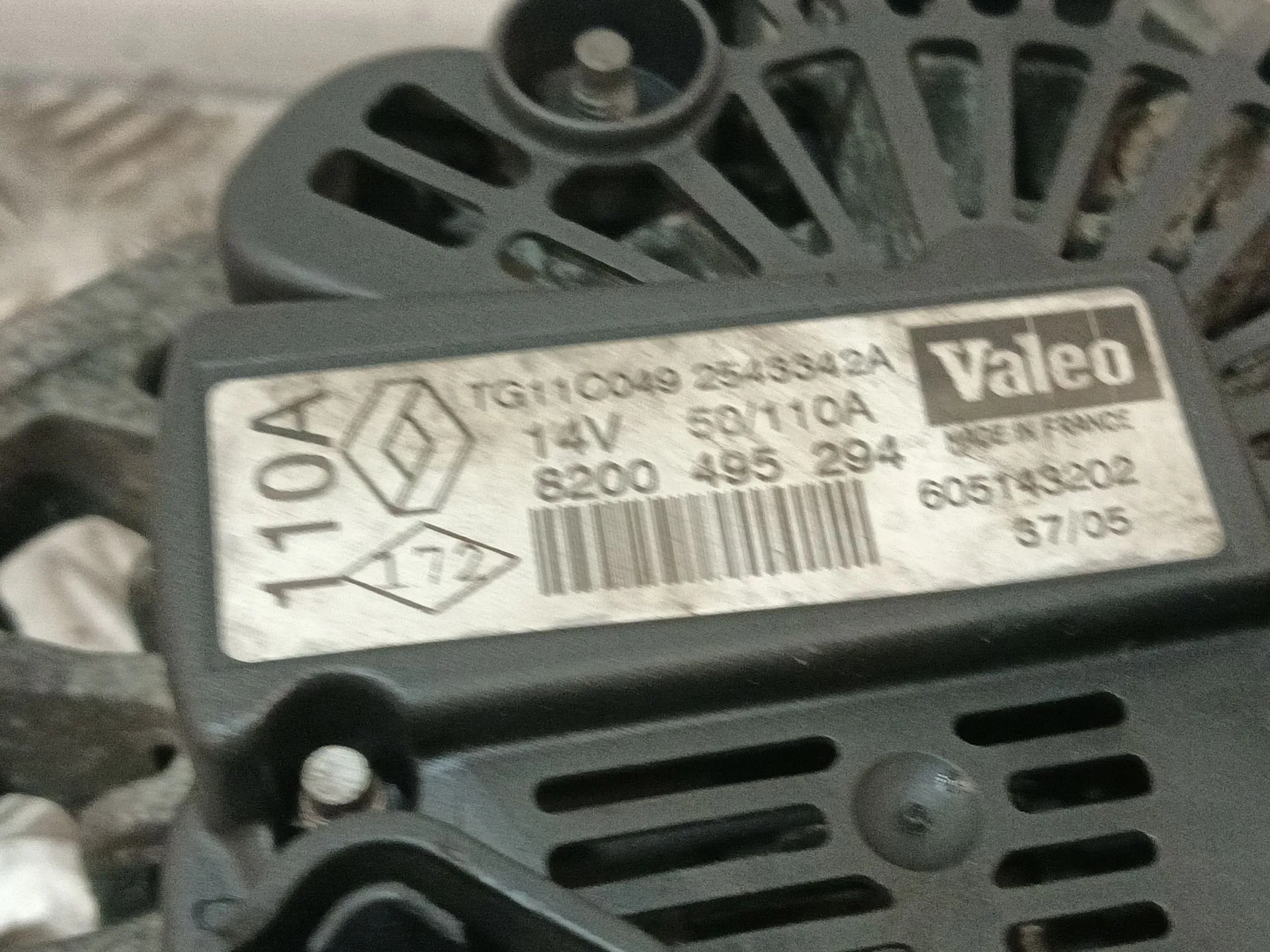Alternador para Renault Scenic Ii (Jm0/1_)