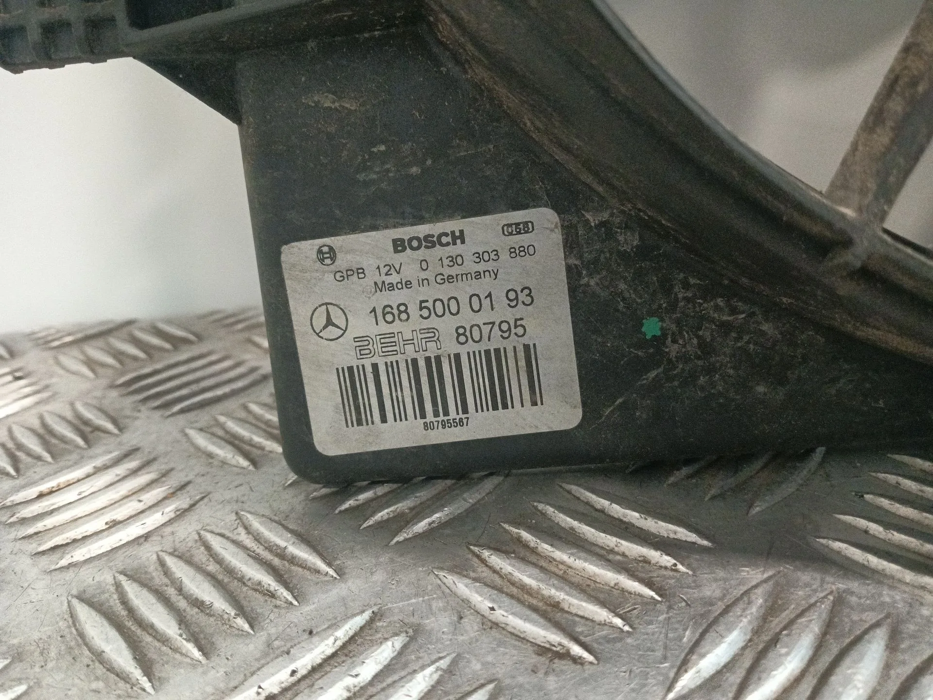 Electroventilador para Mercedes-Benz Clase A (W168)