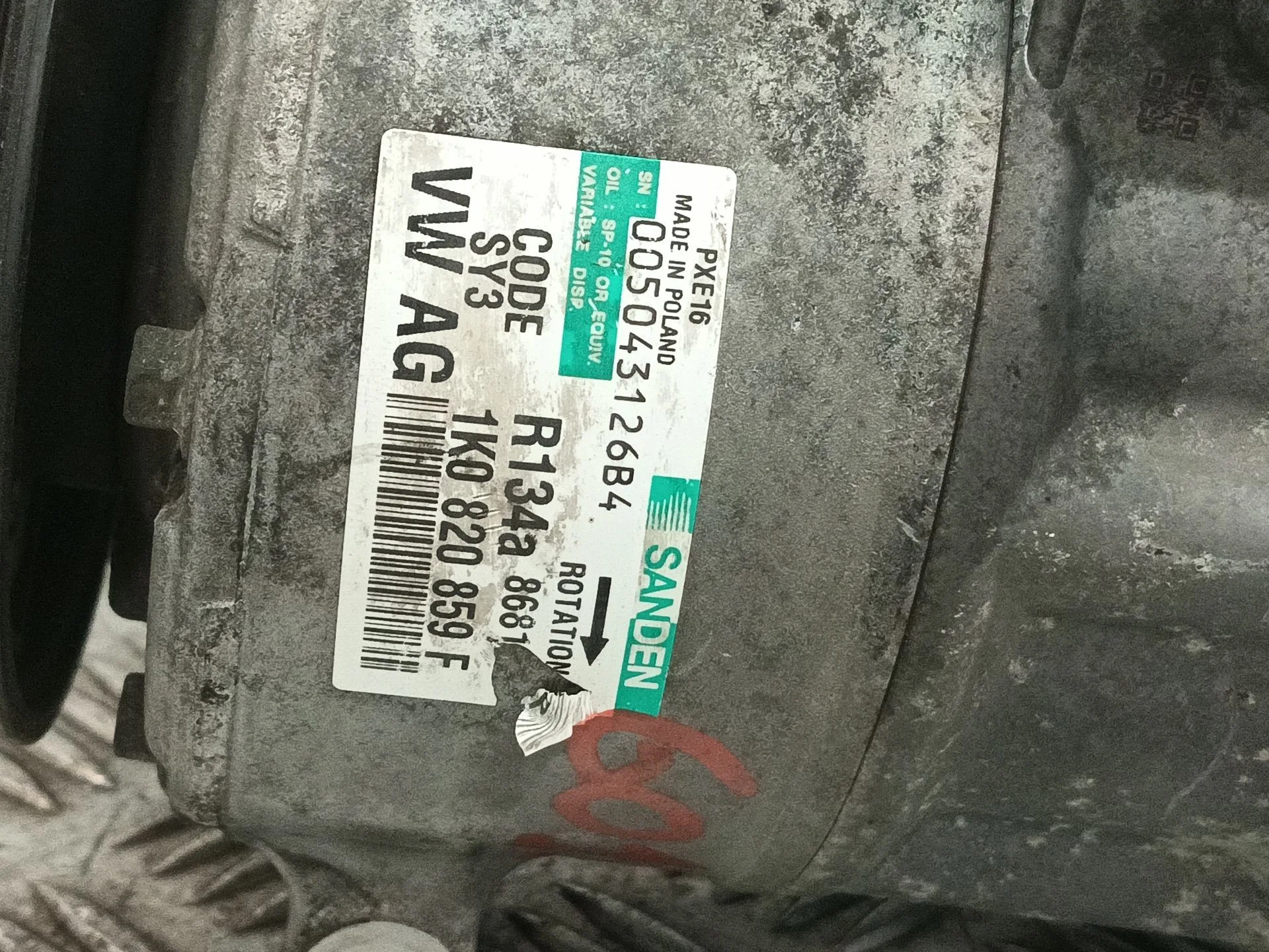 Compresor Aire Acondicionado para Volkswagen Golf V (1K1)