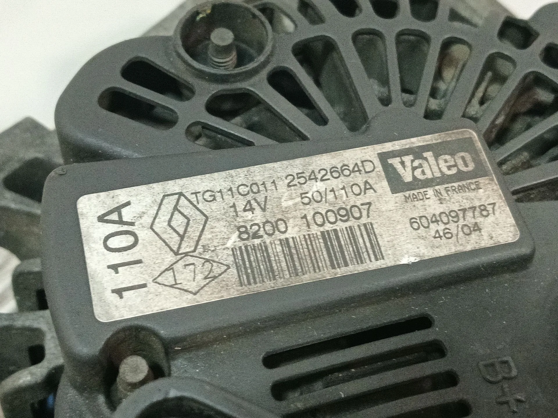 Alternador para Renault Megane Ii (Bm0/1_, Cm0/1_)