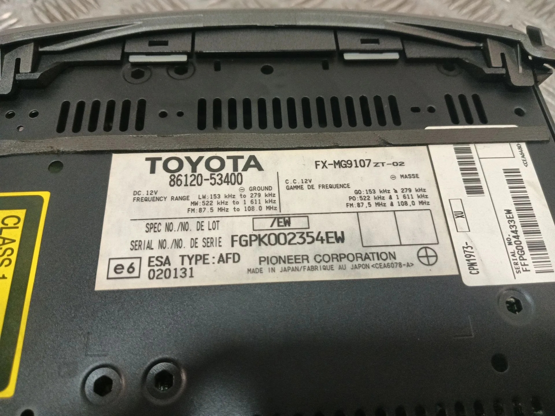 Sistema Audio / Radio Cd para Lexus Is Ii (_E2_)
