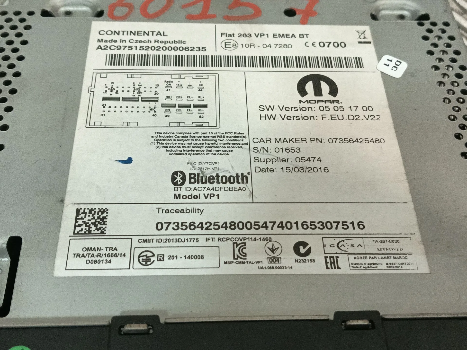 Sistema Audio / Radio Cd para Fiat Doblo Cargo (263_)