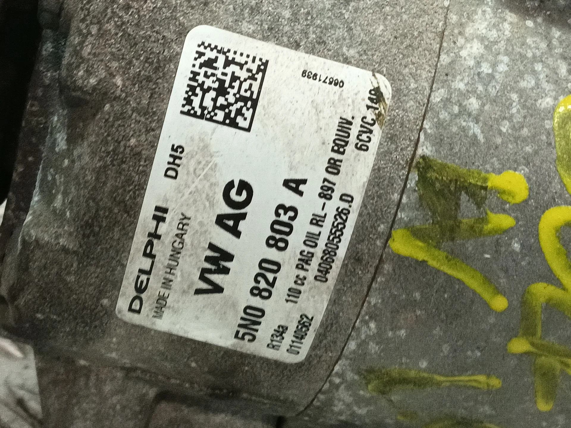 Compresor Aire Acondicionado para Volkswagen Golf Vi (5K1)