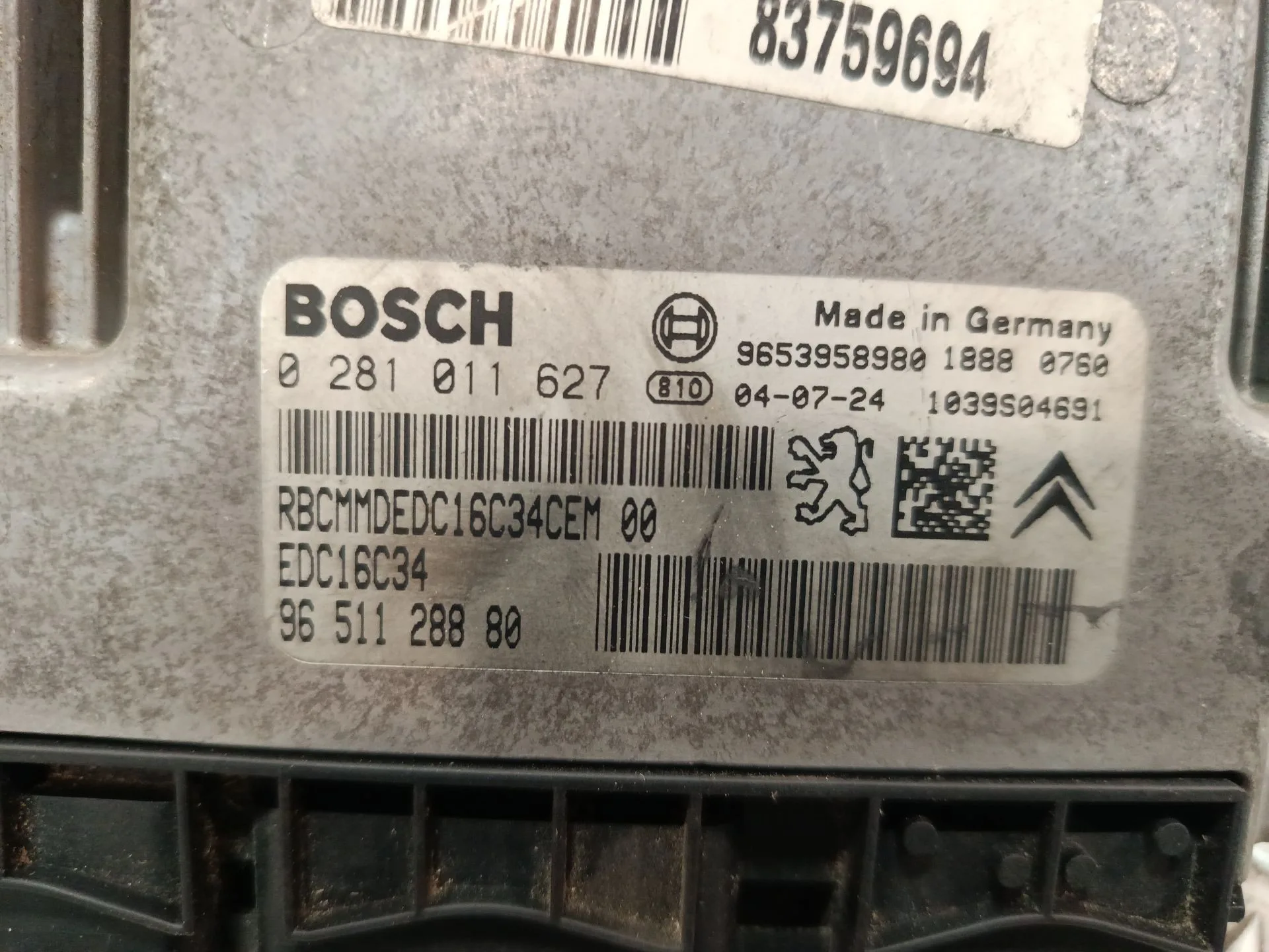 Centralita Motor Uce para Peugeot 307 (3A/C)