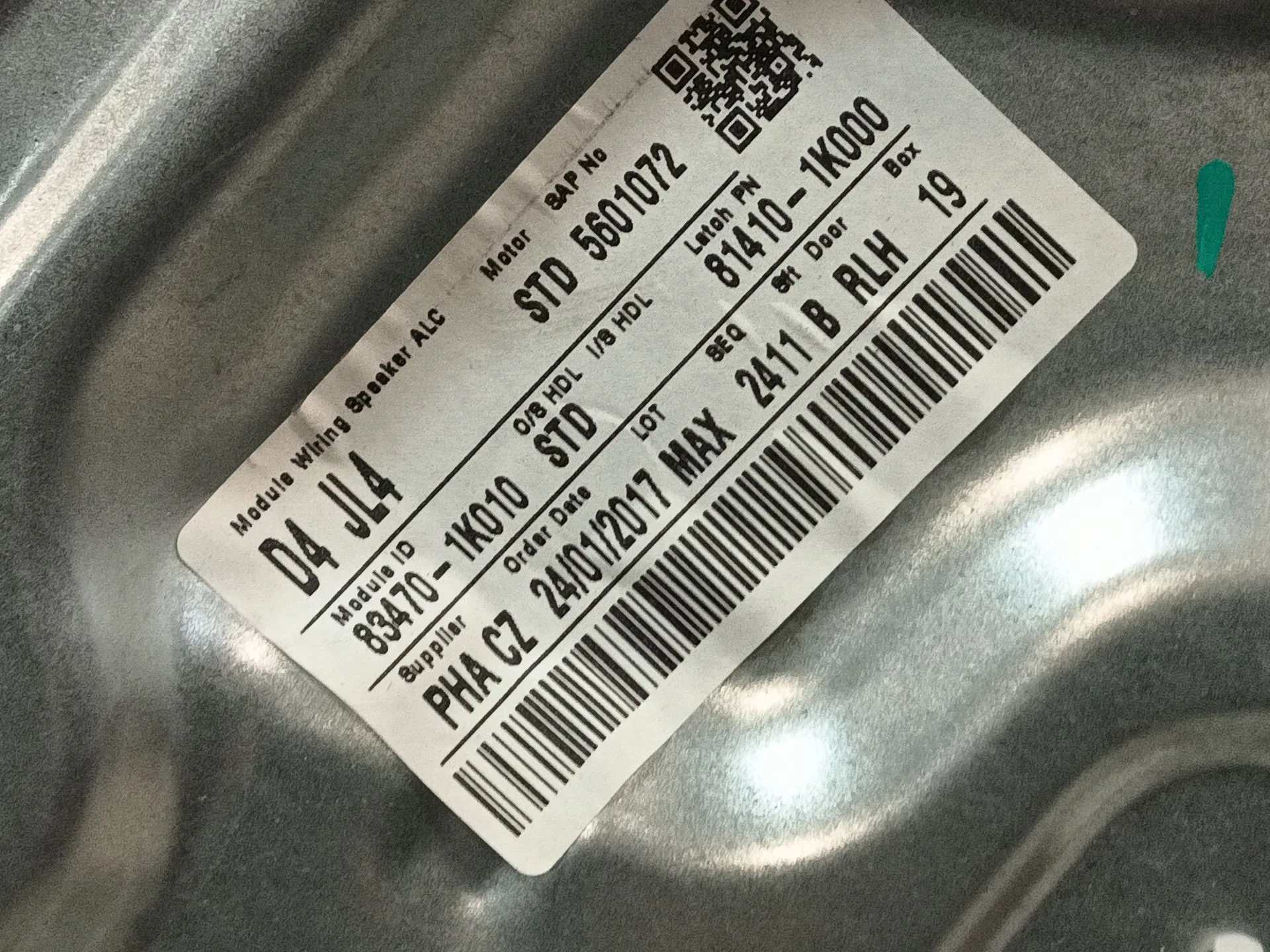 Elevalunas Trasero Izquierdo para Hyundai Ix20 (Jc)