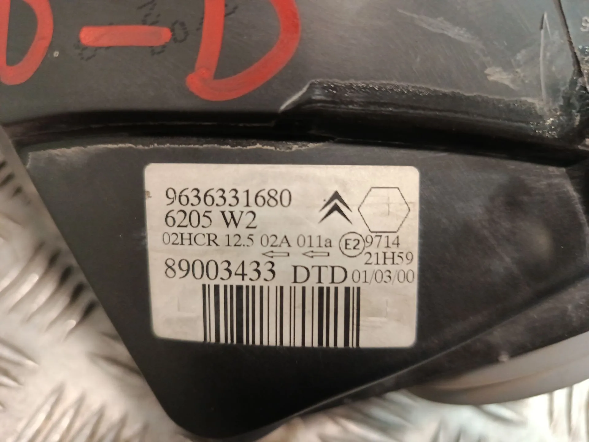 Faro Derecho para Citroën Saxo (S0, S1)