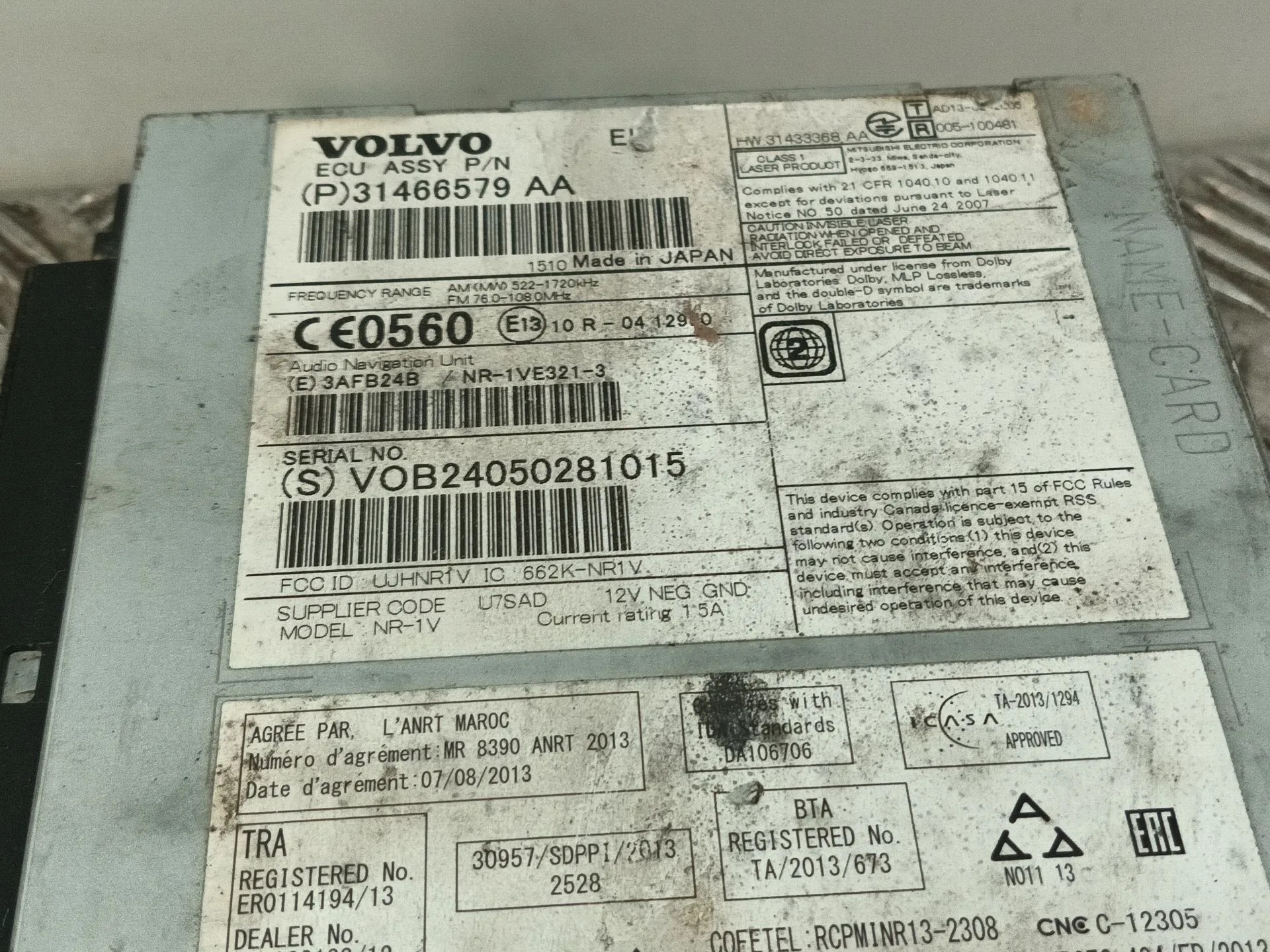 Sistema Audio / Radio Cd para Volvo V40 Hatchback (525)