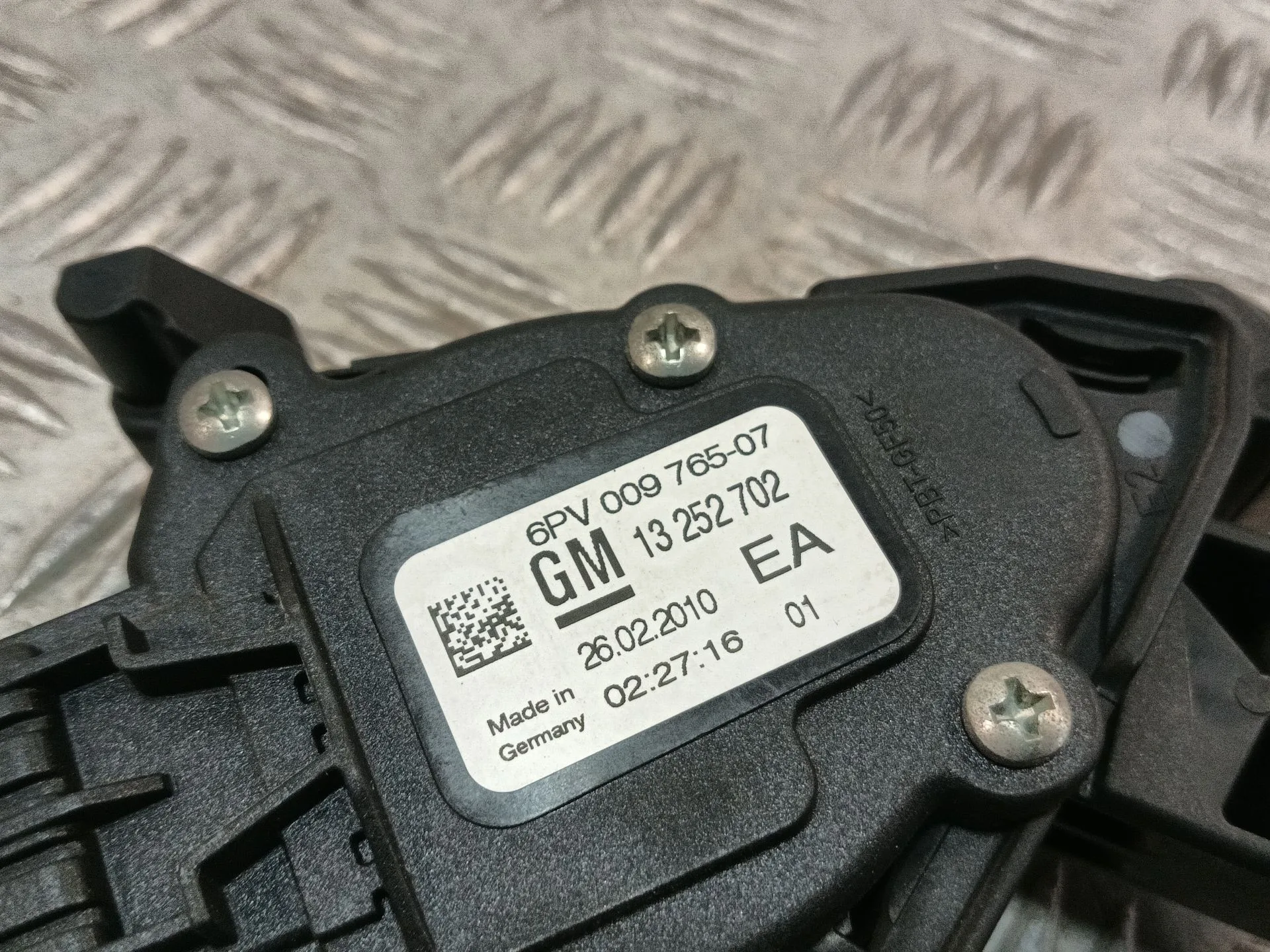 Potenciometro Pedal para Opel Astra J Lim.