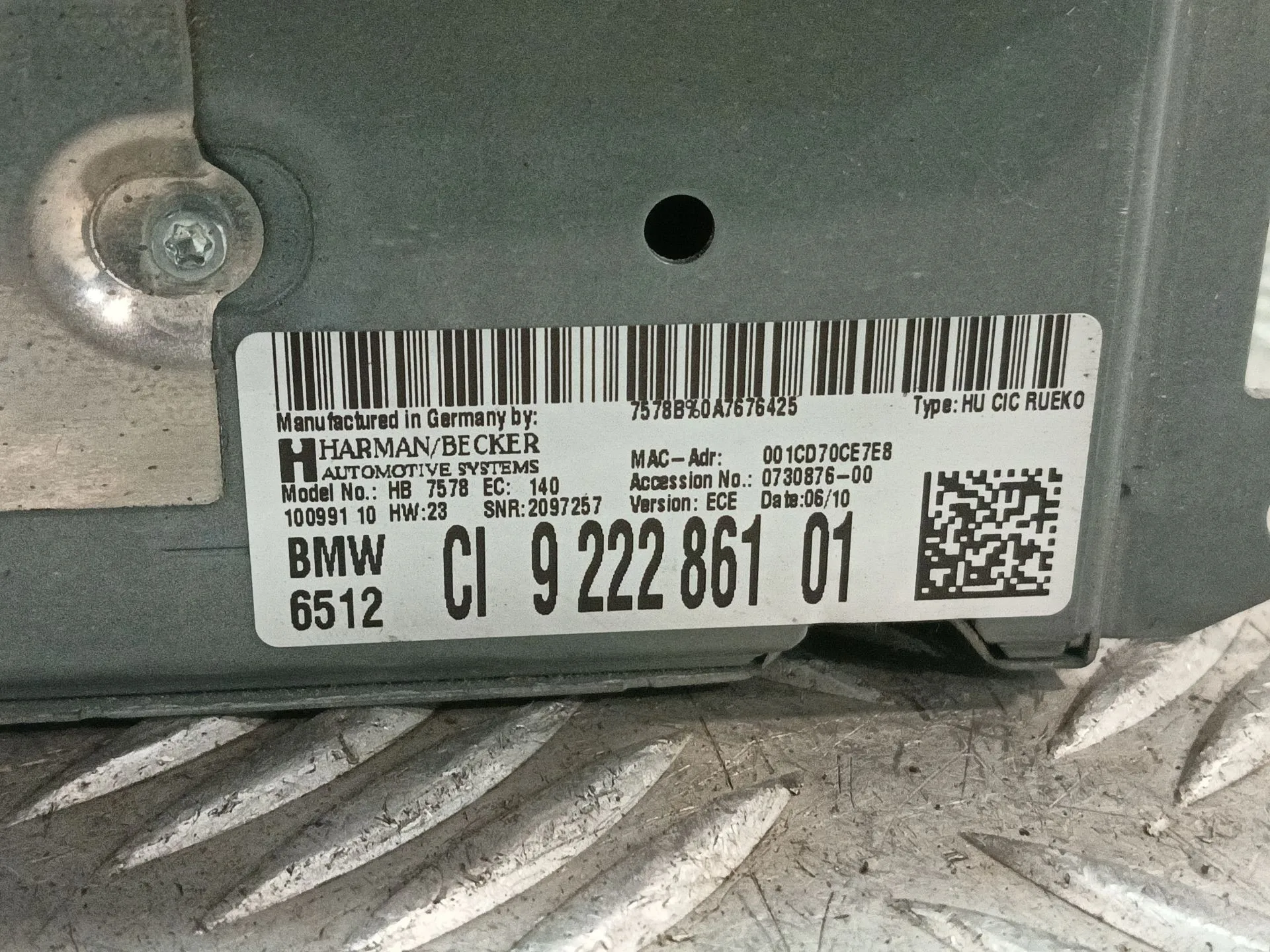 Sistema Audio / Radio Cd para Bmw 1 (E81)