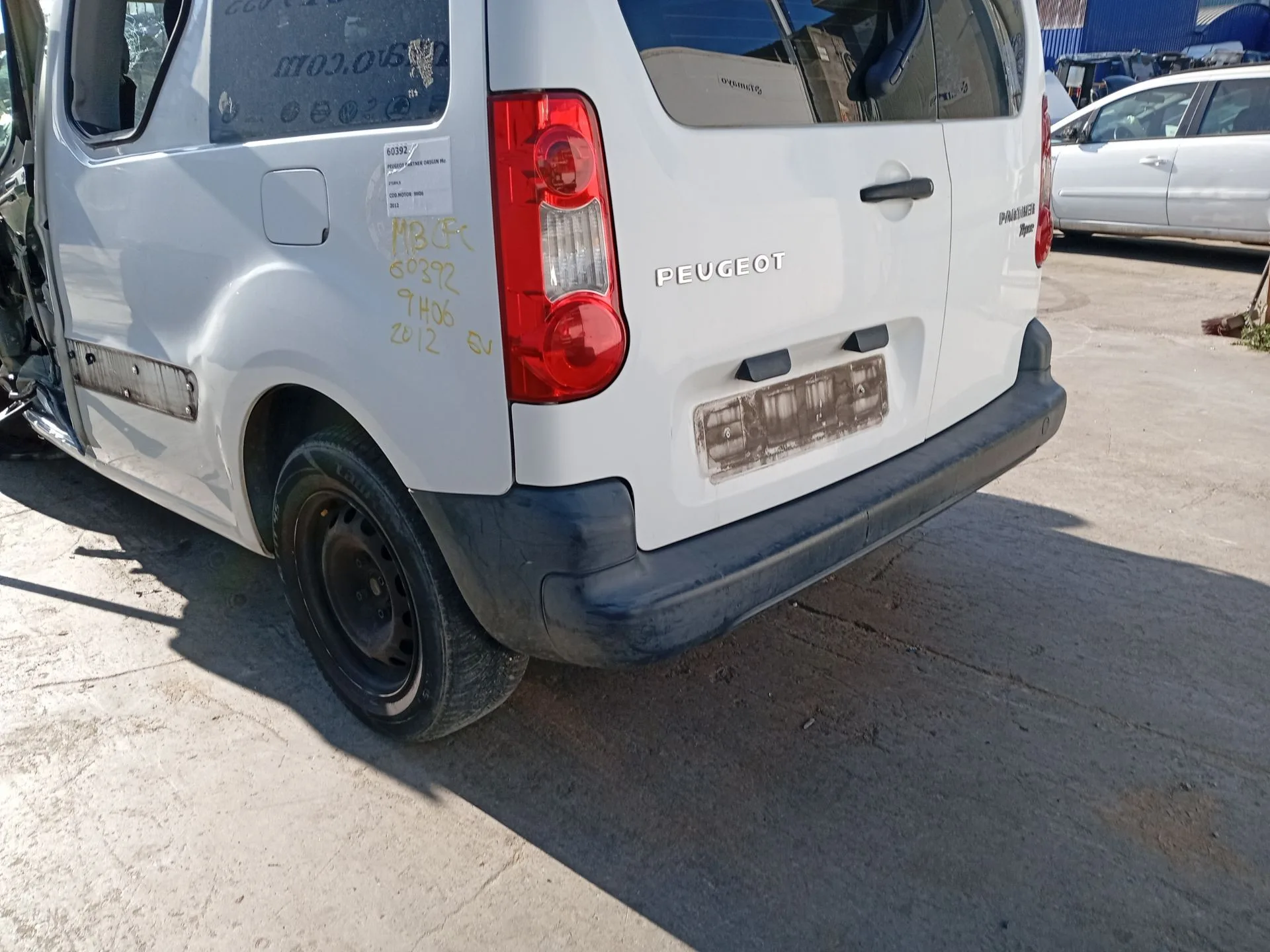 Paragolpes Trasero para Peugeot Partner Origin Monospace (G_)